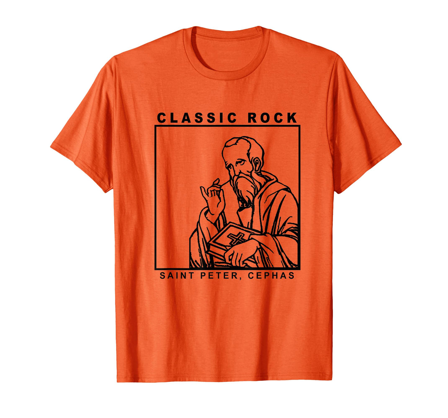 Saint Peter Classic Rock Catholic Vibe Petros Upon this Rock T-Shirt