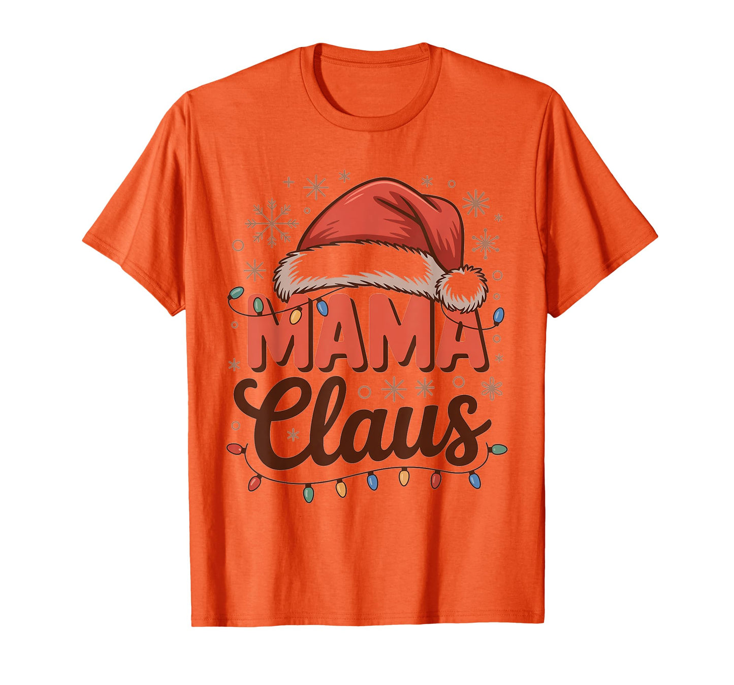 Mama Claus Christmas tee Matching Santa Family Holiday T-Shirt