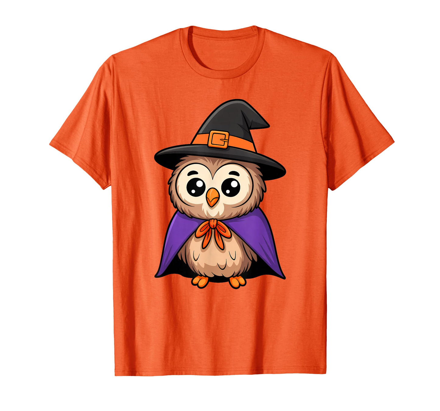 Cute Halloween Owl Witch Hat Costume Boys Girls Kids Toddler T-Shirt