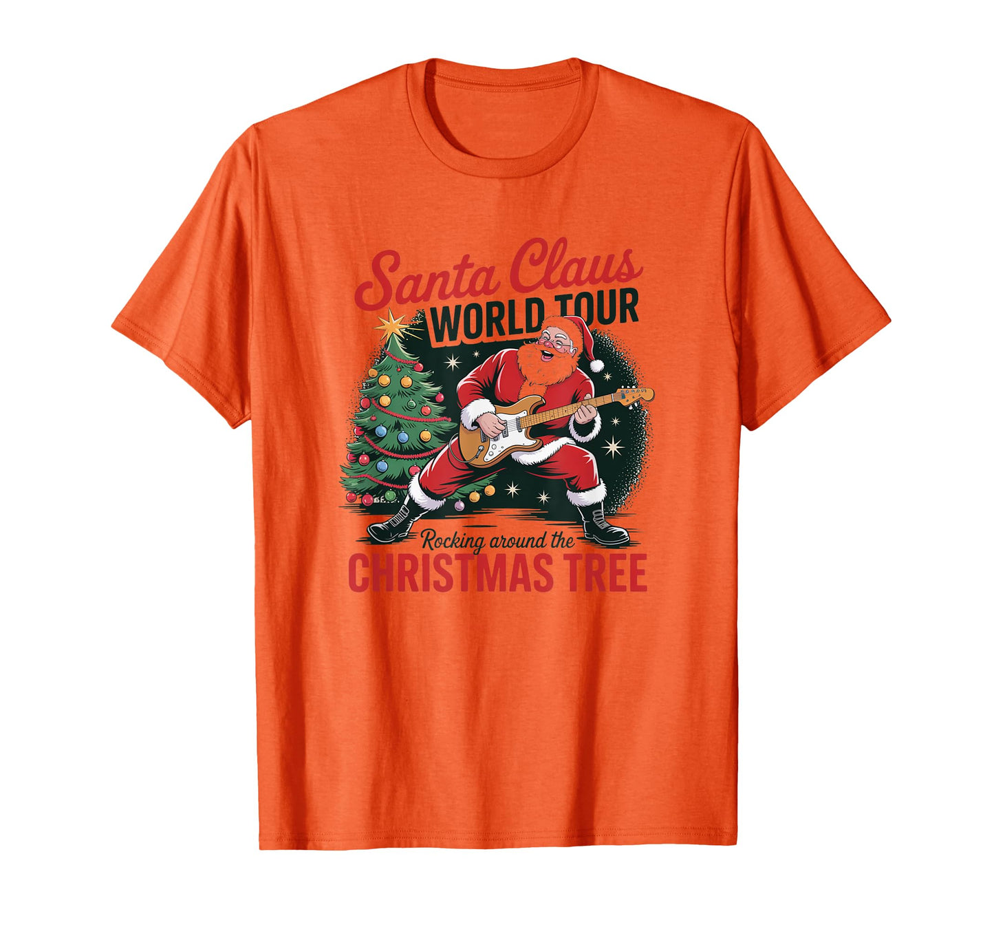 Santa World Tour Funny Christmas T-Shirt