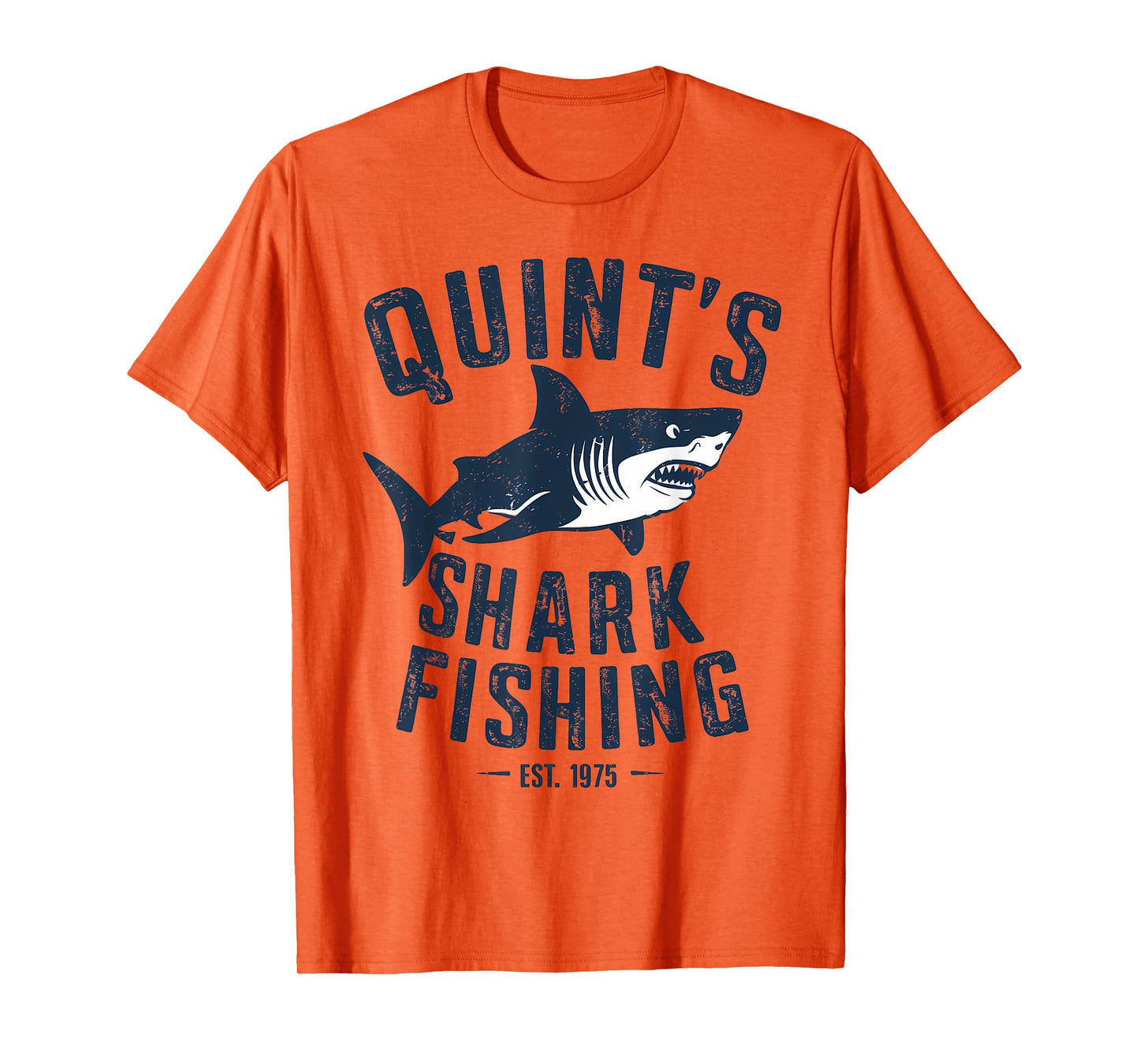 Vintage Quint's Shark Fishing 1975 Retro T-Shirt