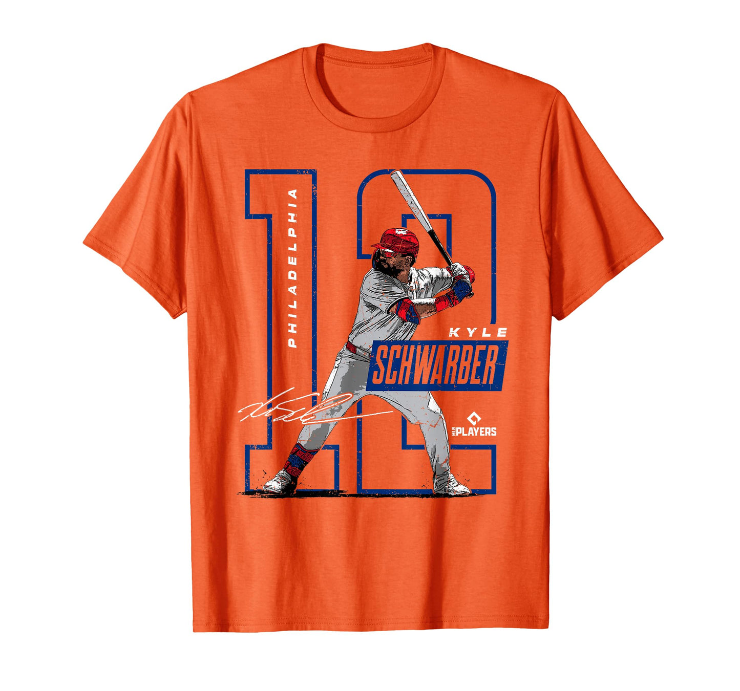 License Champs Kyle Schwarber | Philadelphia Baseball Players | MLBSWB3002 T-Shirt, Small, Red