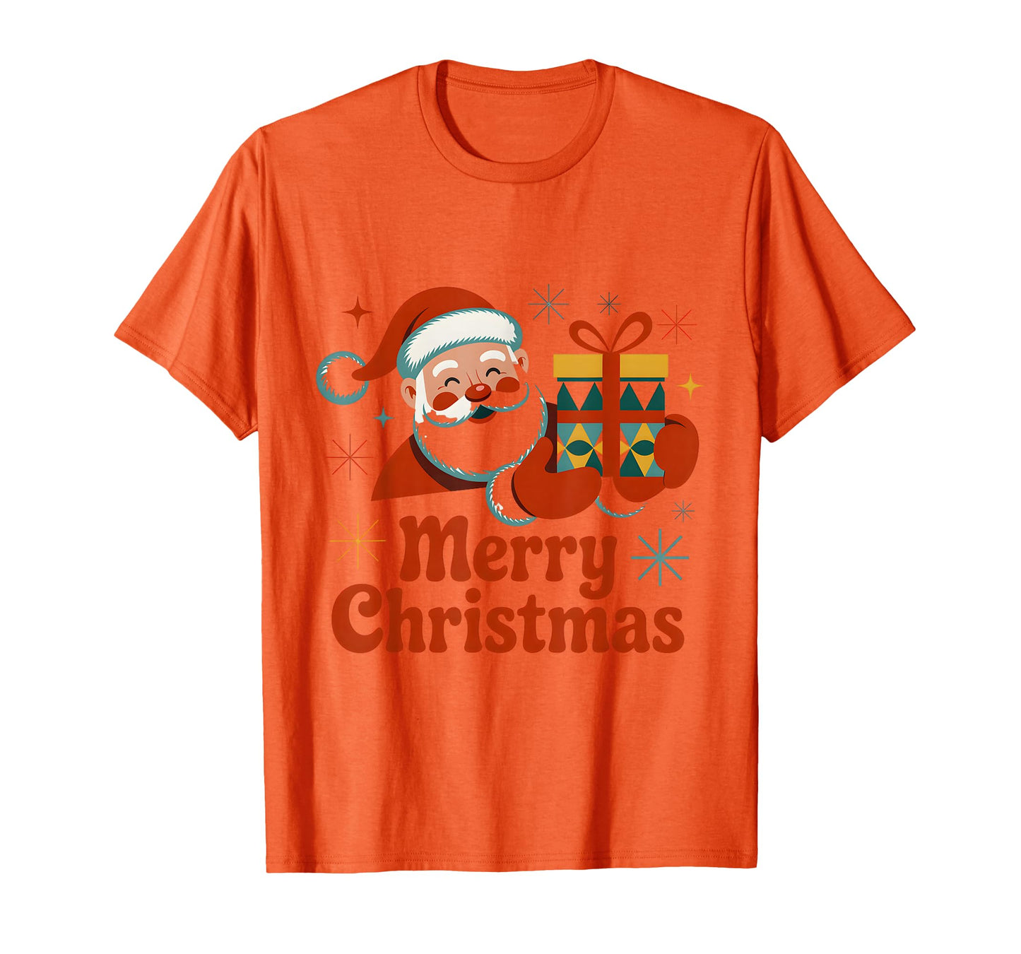 Vintage Santa Claus Merry Christmas Retro Design T-Shirt