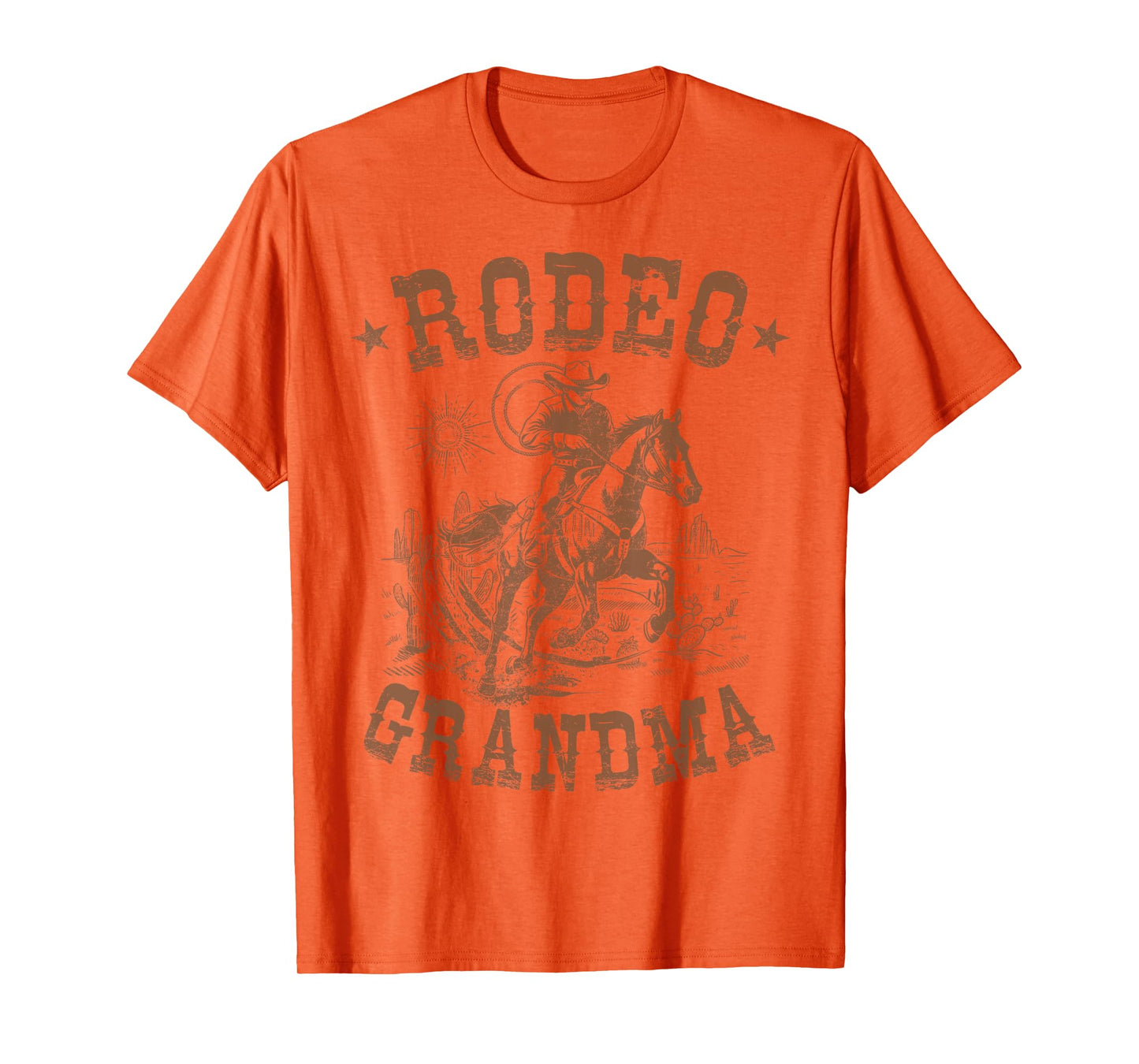 Rodeo Grandma Western Cowboy Family Matching Mother's Day T-Shirt