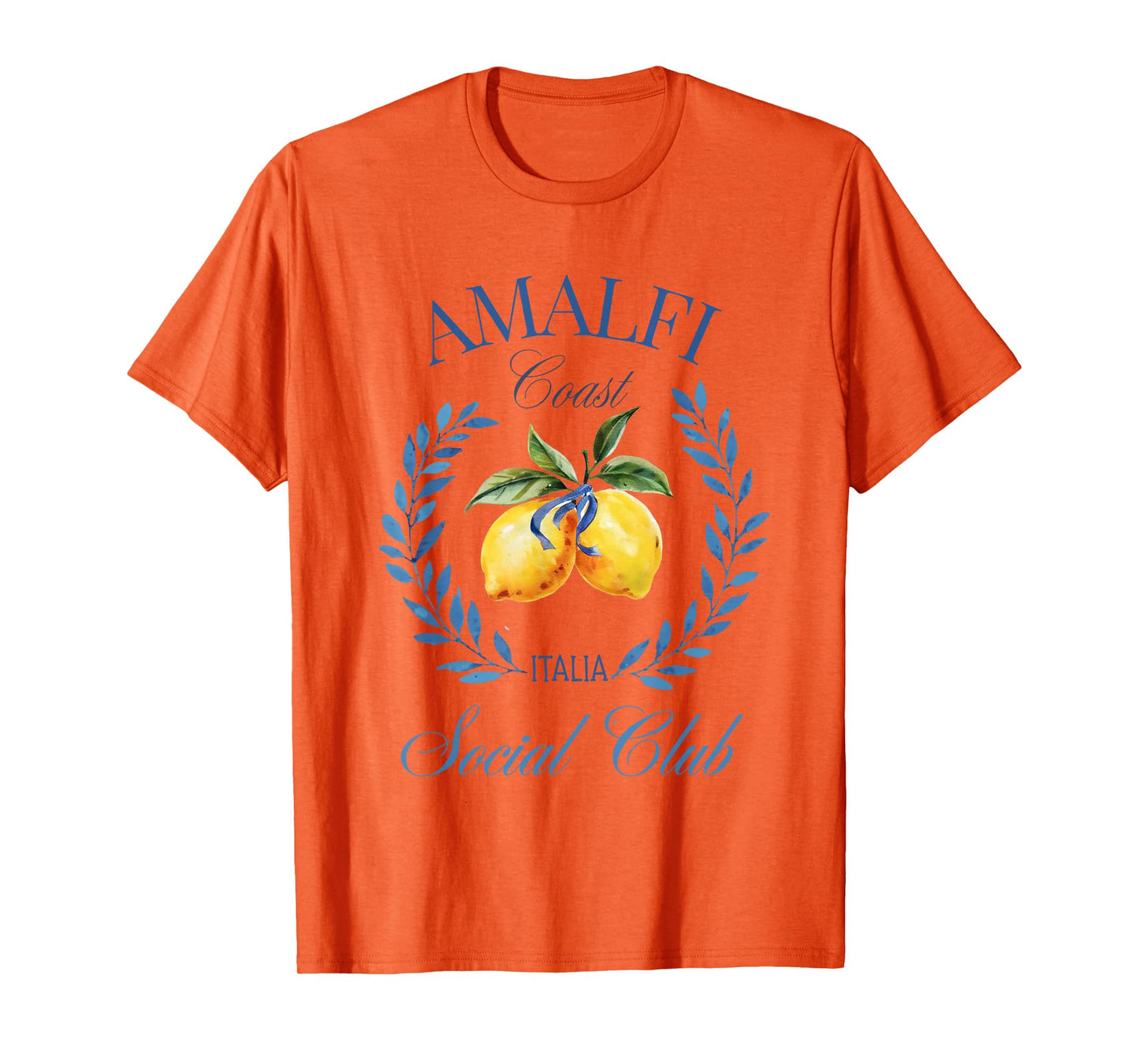 Amalfi Coast Lemon Italy Vintage Summer Travel Social Club T-Shirt