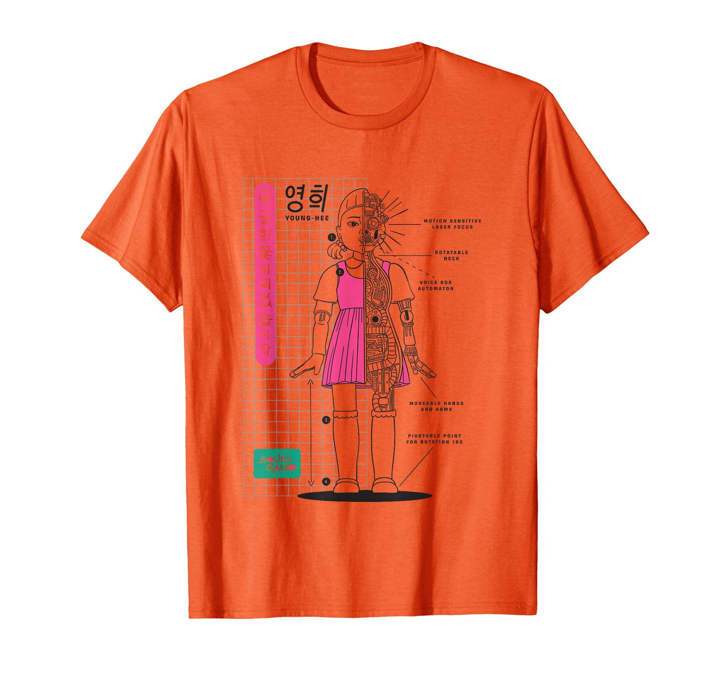 Squid Game 2 Young-Hee Giant Doll Schematics T-Shirt