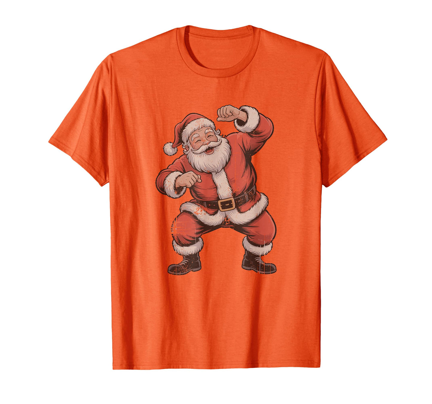 Santa Dancing Retro Vintage 90s Christmas Holiday Sports T-Shirt