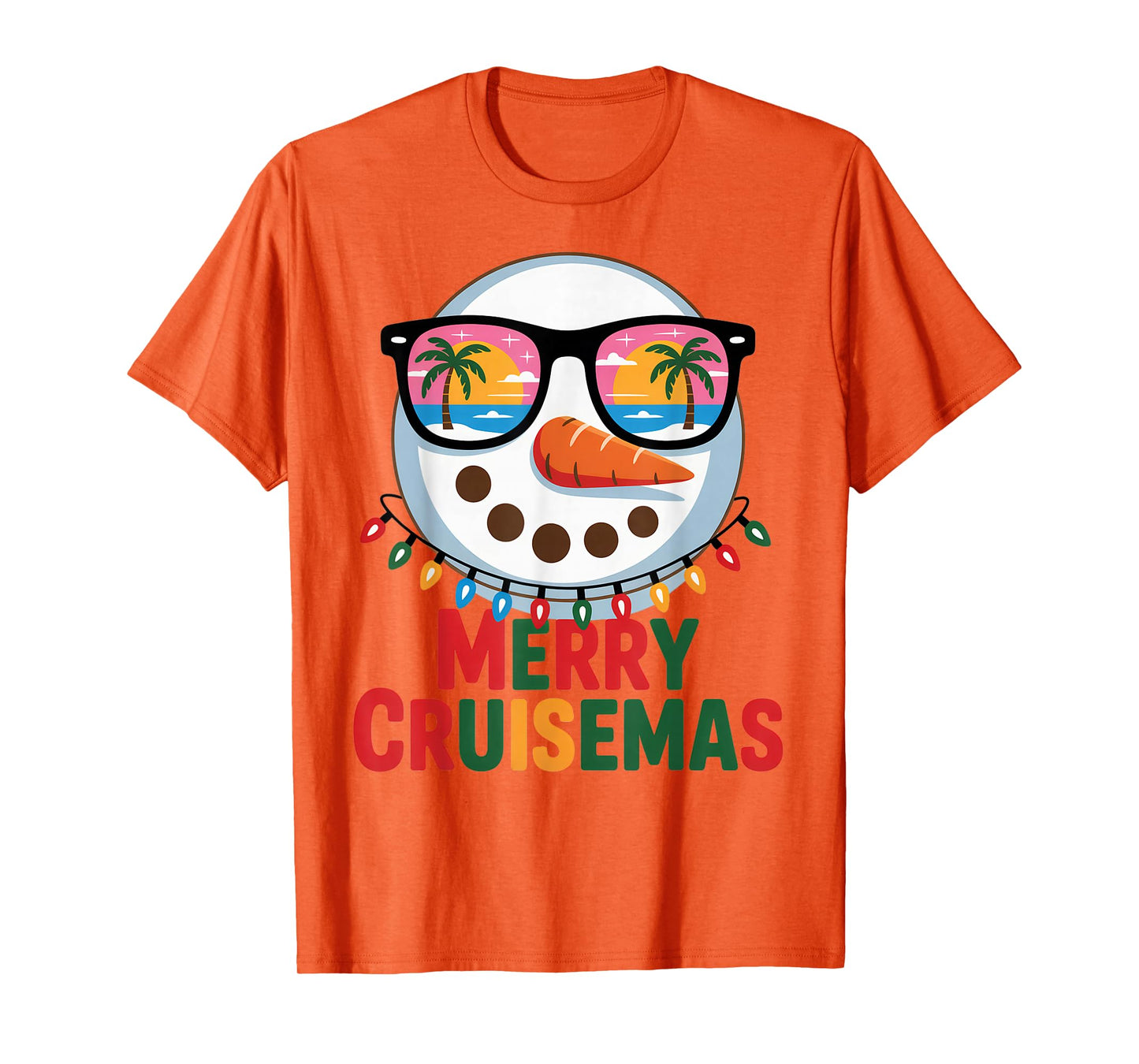 Merry Cruisemas 2025 Christmas Santa Snowman Cruise T-Shirt