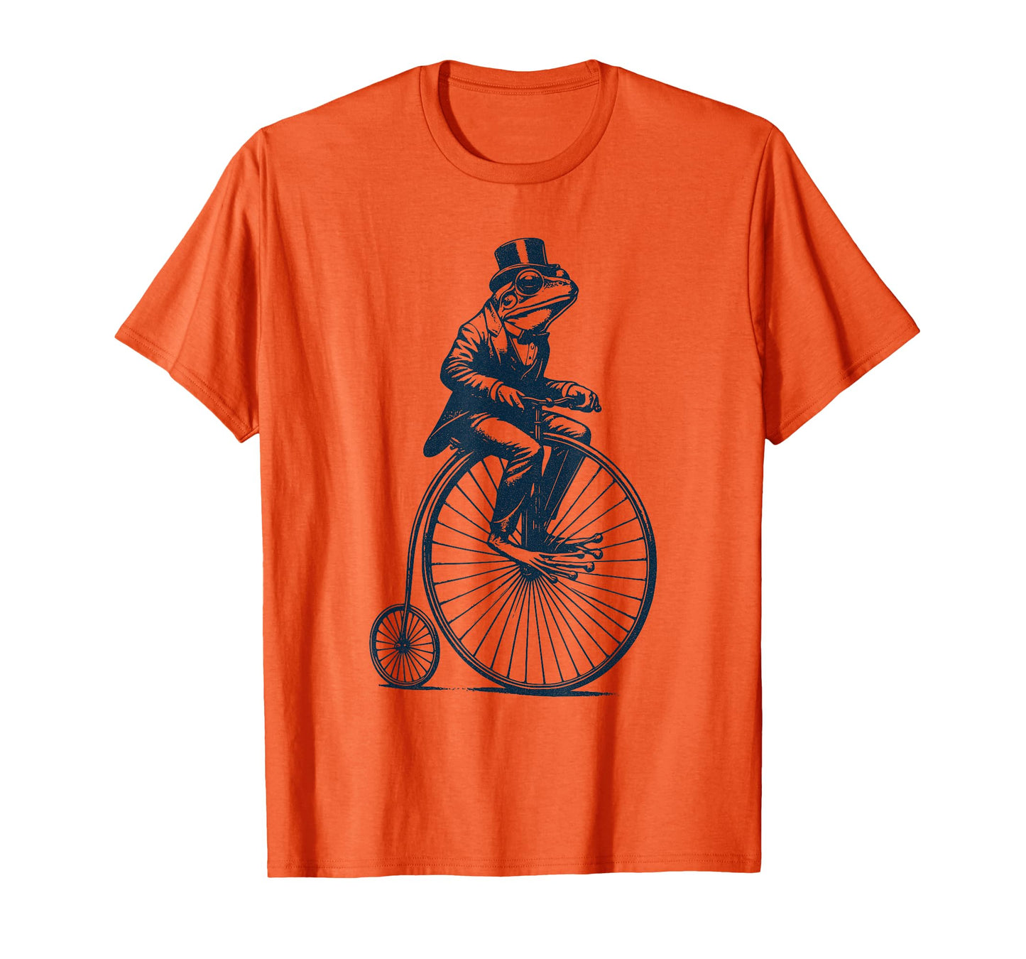 Dapper Frog riding a Vintage Penny-Farthing Bicycle Cyclist T-Shirt