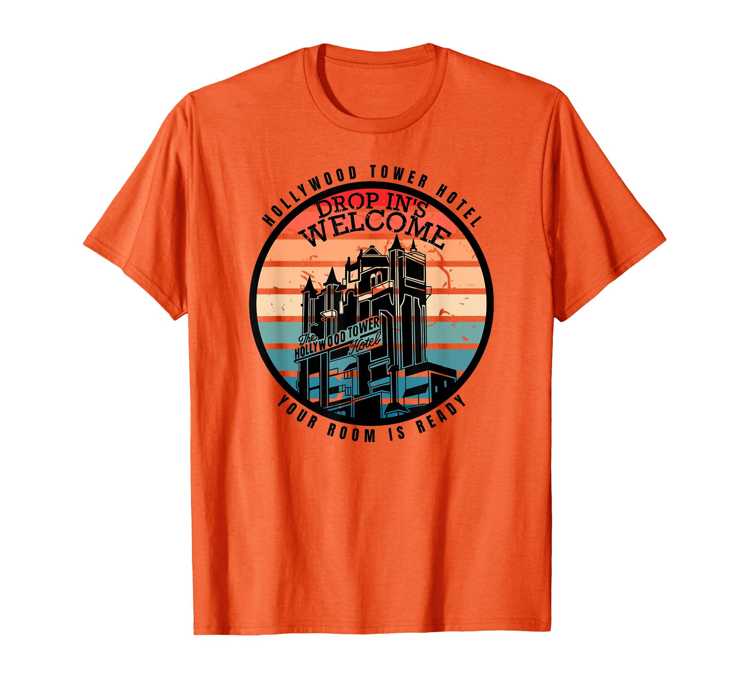 Hollywood Tower Hotel, Theme Park Ride, Drop In's Welcome T-Shirt