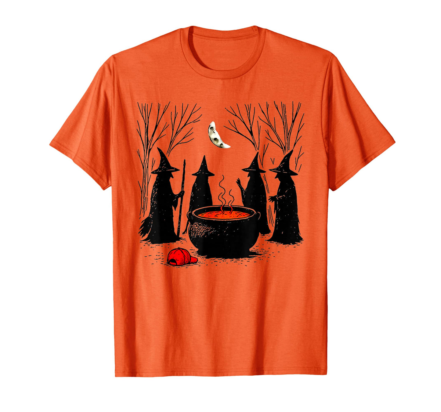Halloween Witches Red Hat Cauldron Human Rights T-Shirt