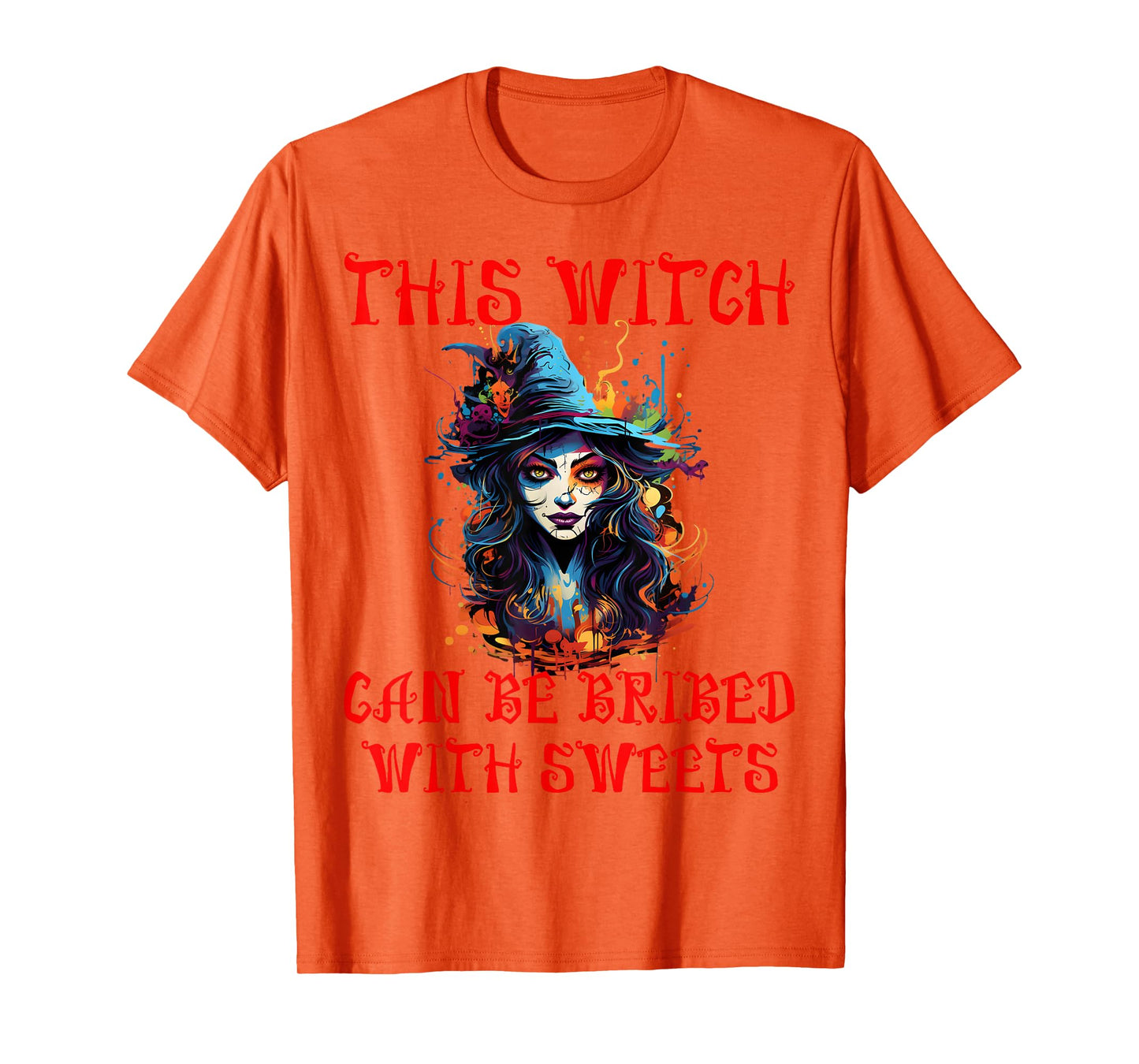 Scary Witch Halloween Party Costume T-Shirt