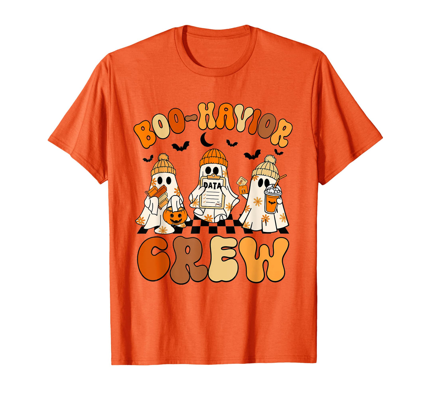 Retro Boo-Havior Crew Behavior Analyst Halloween ABA RBT T-Shirt