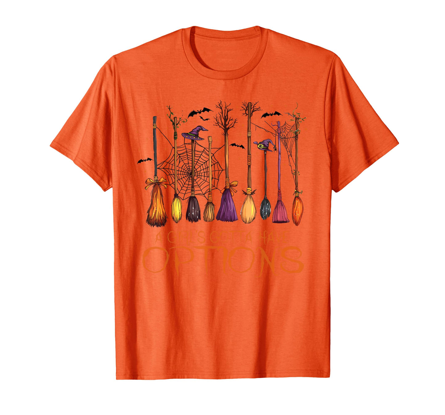 Retro A Girl’s Gotta Have Options Spooky Witches Halloween T-Shirt