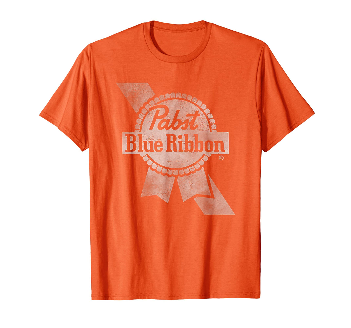 Pabst Beer Crest & Ribbon Weathered Fade T-Shirt