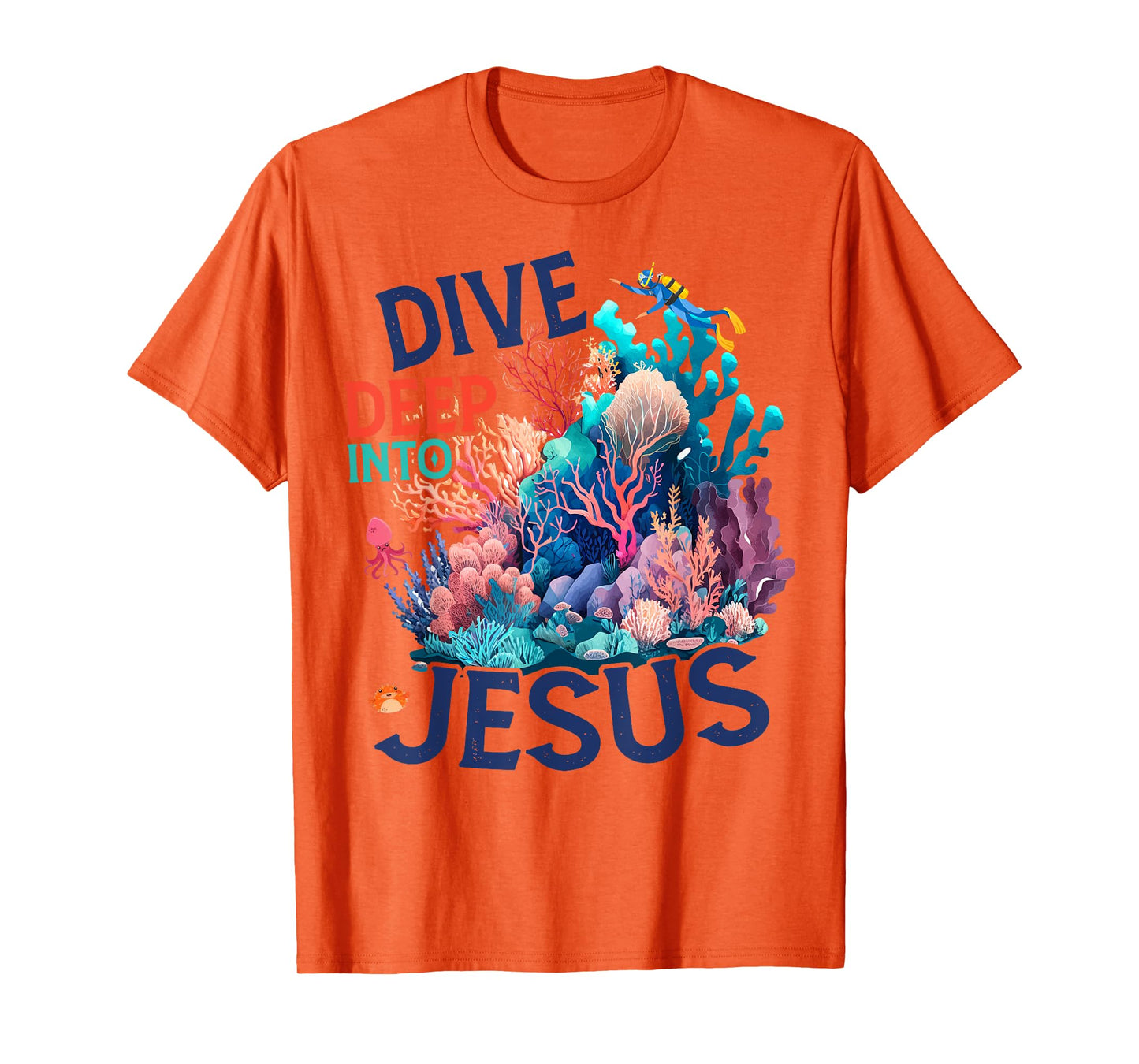 Dive Deep Into Scuba VBS 2024 Bible School Jesus Christian T-Shirt