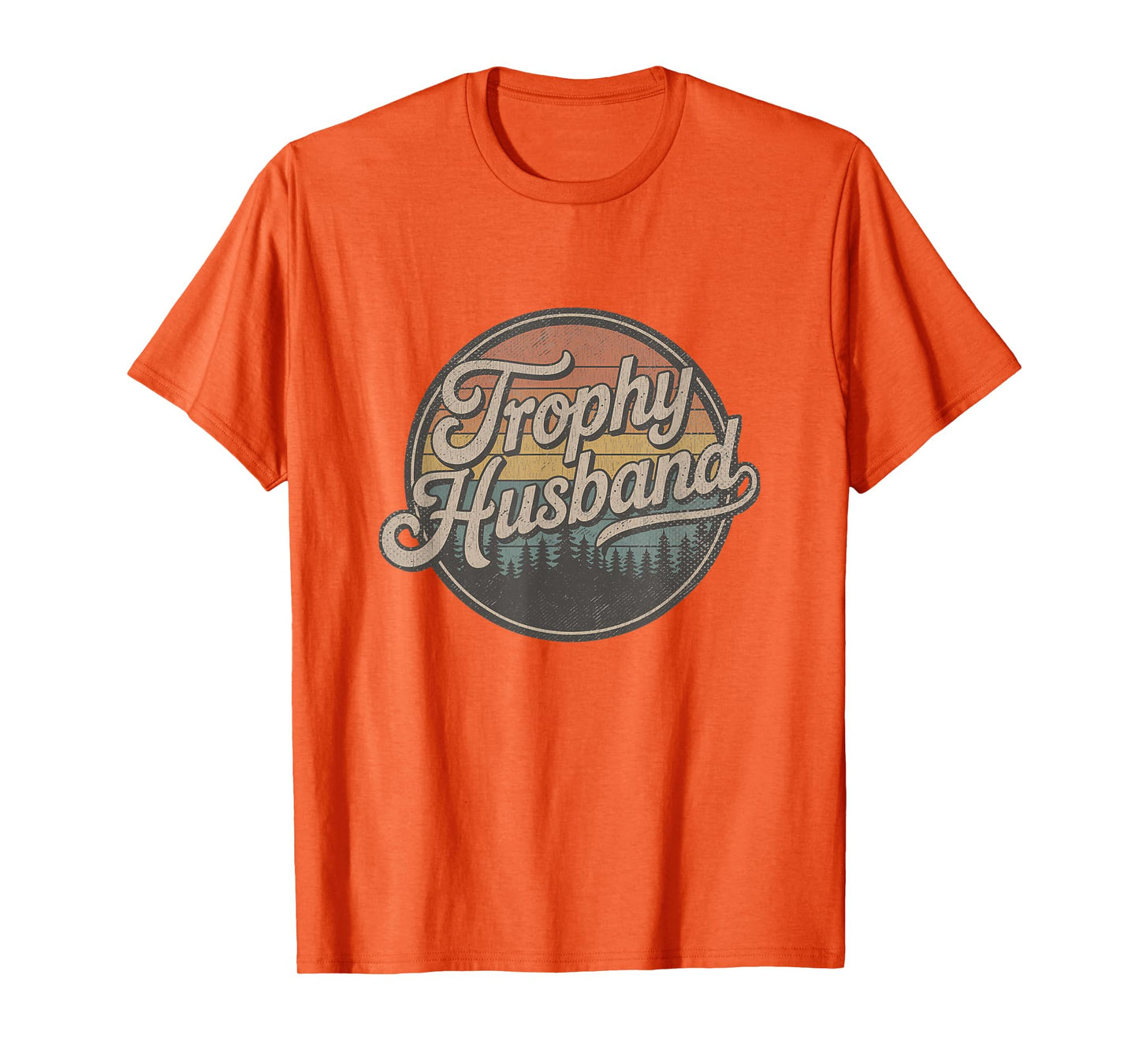 Trophy Husband Vintage Sarcastic Marriage Retro Groom T-Shirt