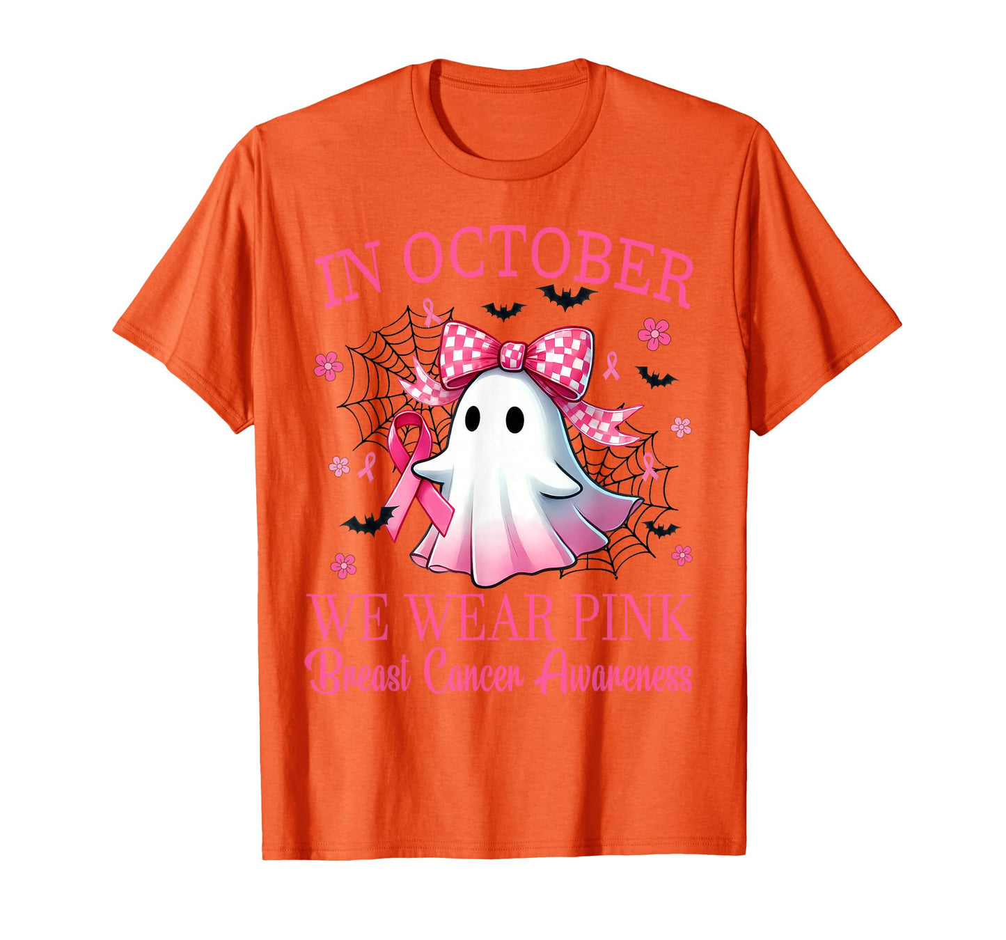 In October We Wear Pink Breast Cancer Awareness T-Shirt