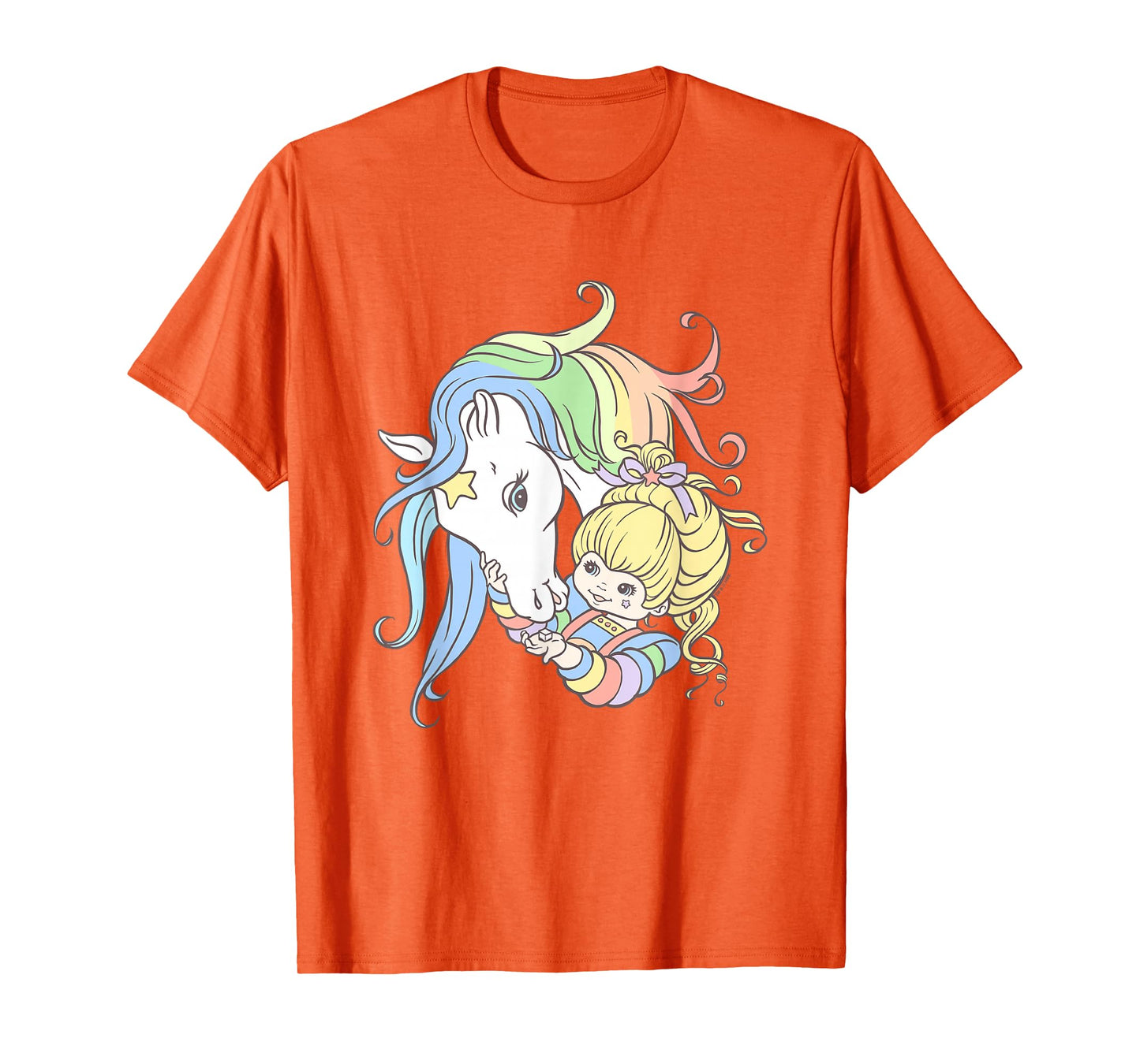 Rainbow Brite Cute Rainbow Starlight Best Friends Chest Logo T-Shirt