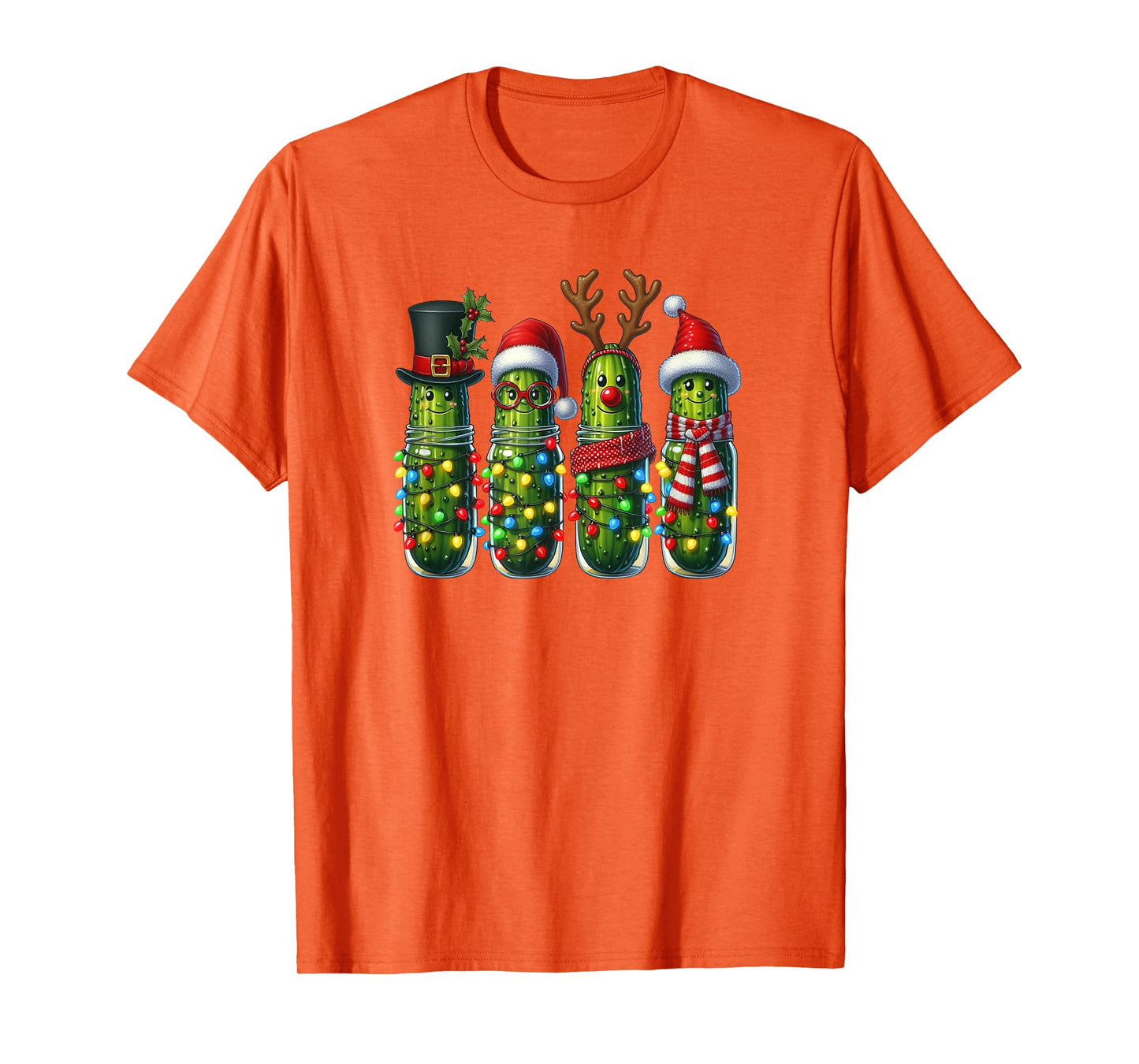 Christmas Pickle Caroling - Jingle All The Brine Funny T-Shirt