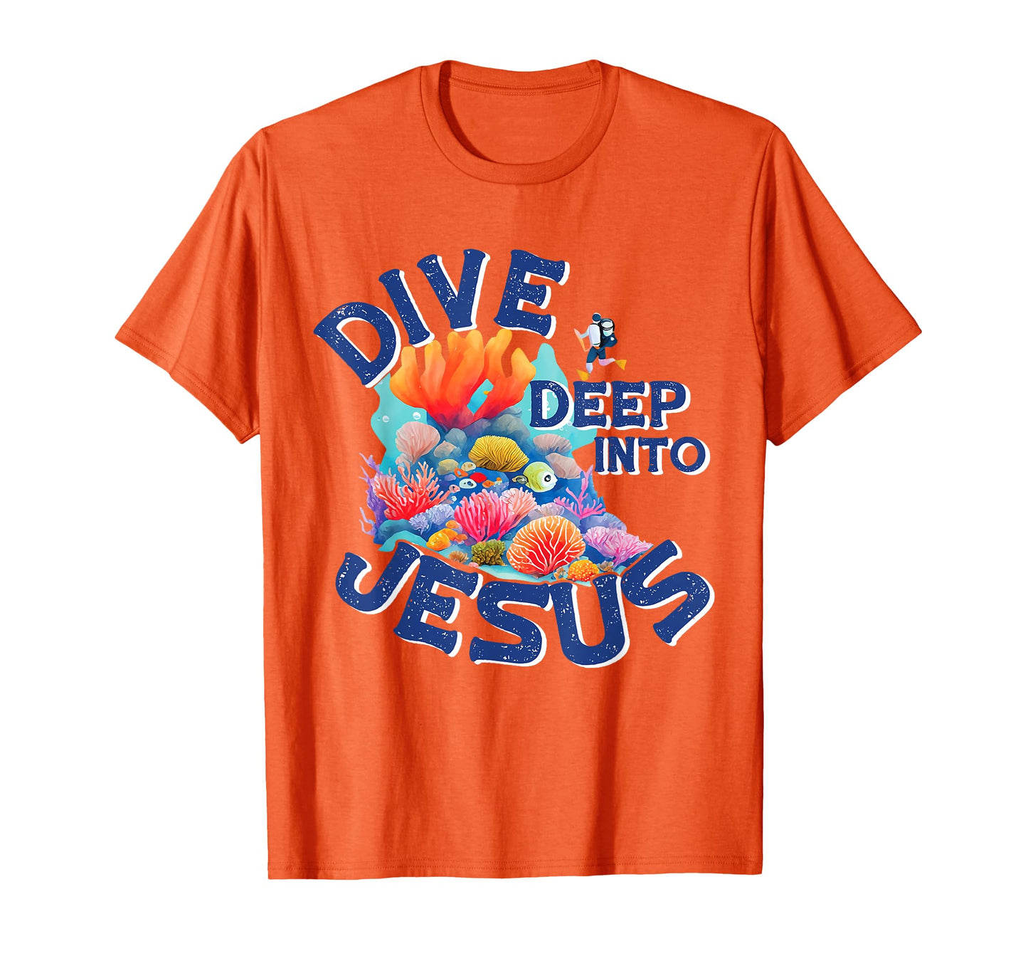 Dive Deep Into Jesus VBS Christian Scuba Diving Underwater T-Shirt