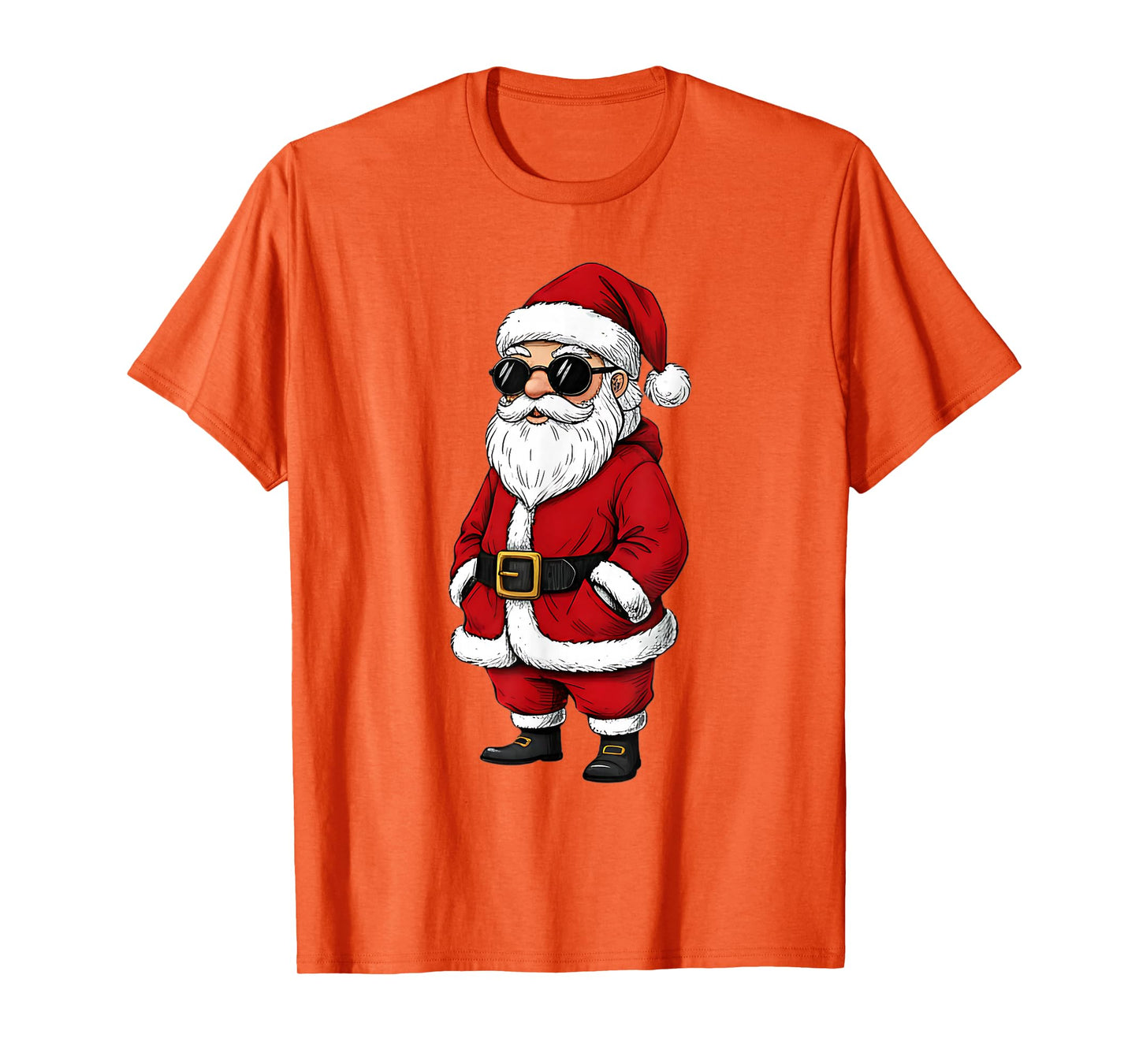 Santa Face with Sunglasses Christmas for Boys Men Kids T-Shirt