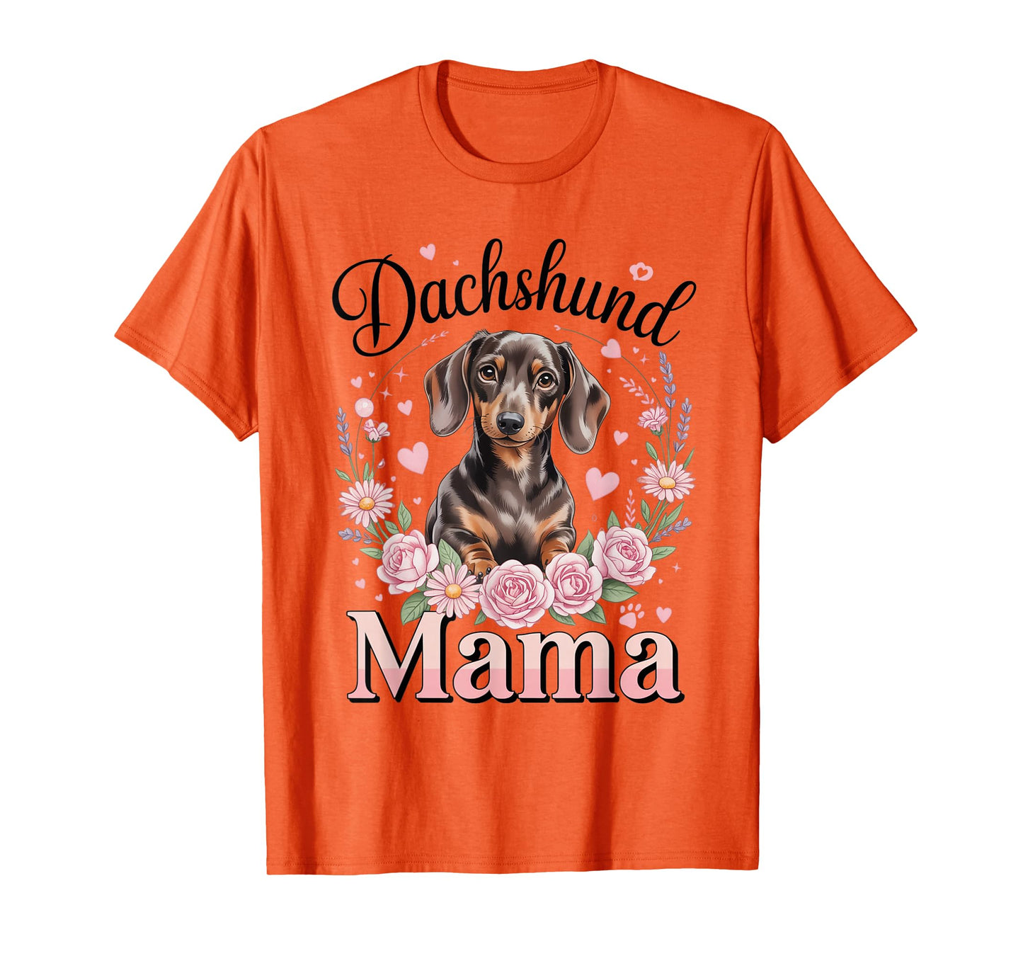 Dachshund Mama Colorful Doxie Chiweenie Wiener Dog Mom T-Shirt