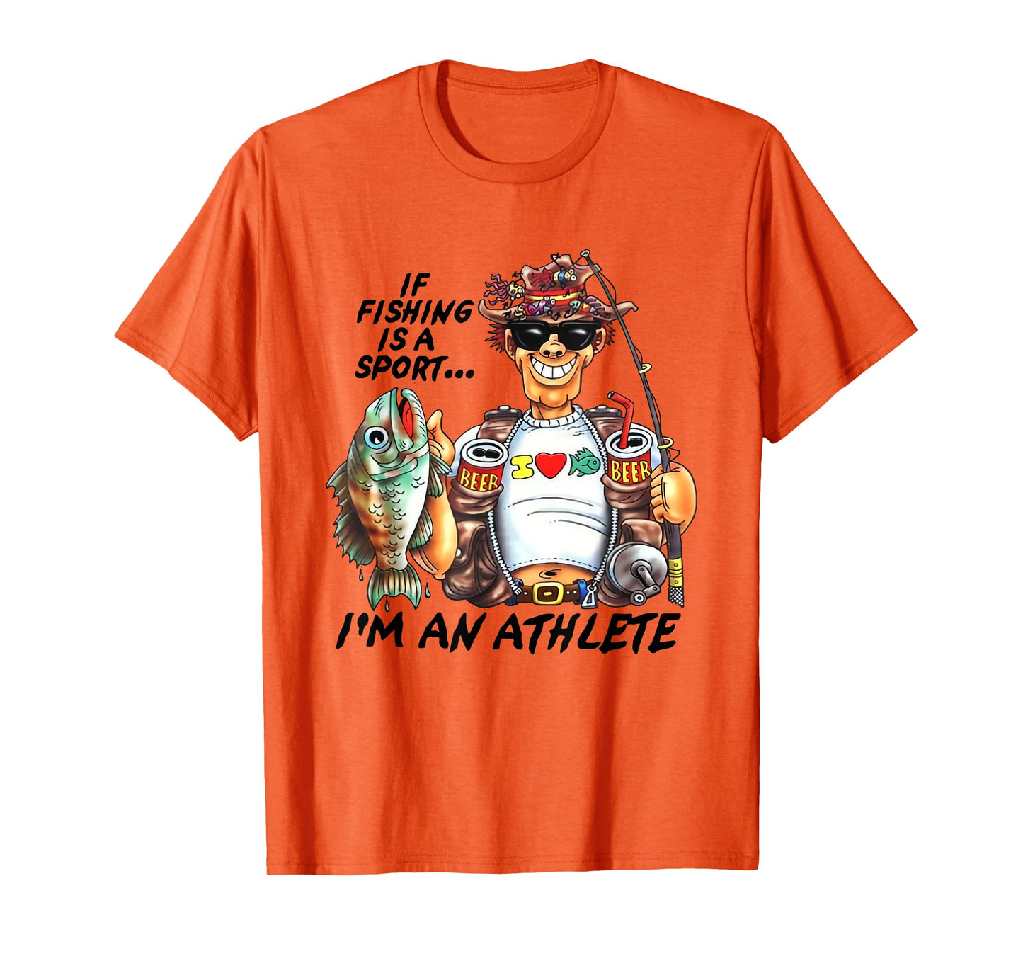 If Fishing Is A Sport I'm An Athlete Funny Fishing Lovers T-Shirt