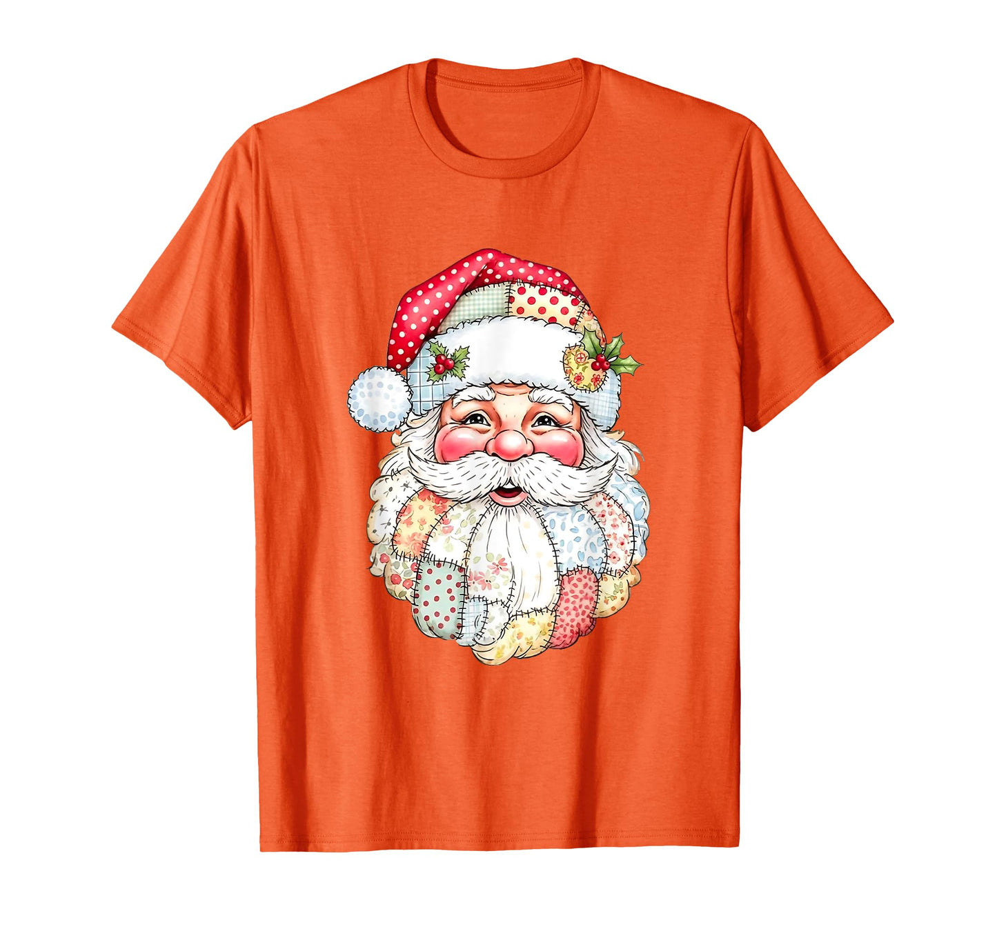 Vintage Santa Claus Face Old Fashioned Christmas Men Women T-Shirt