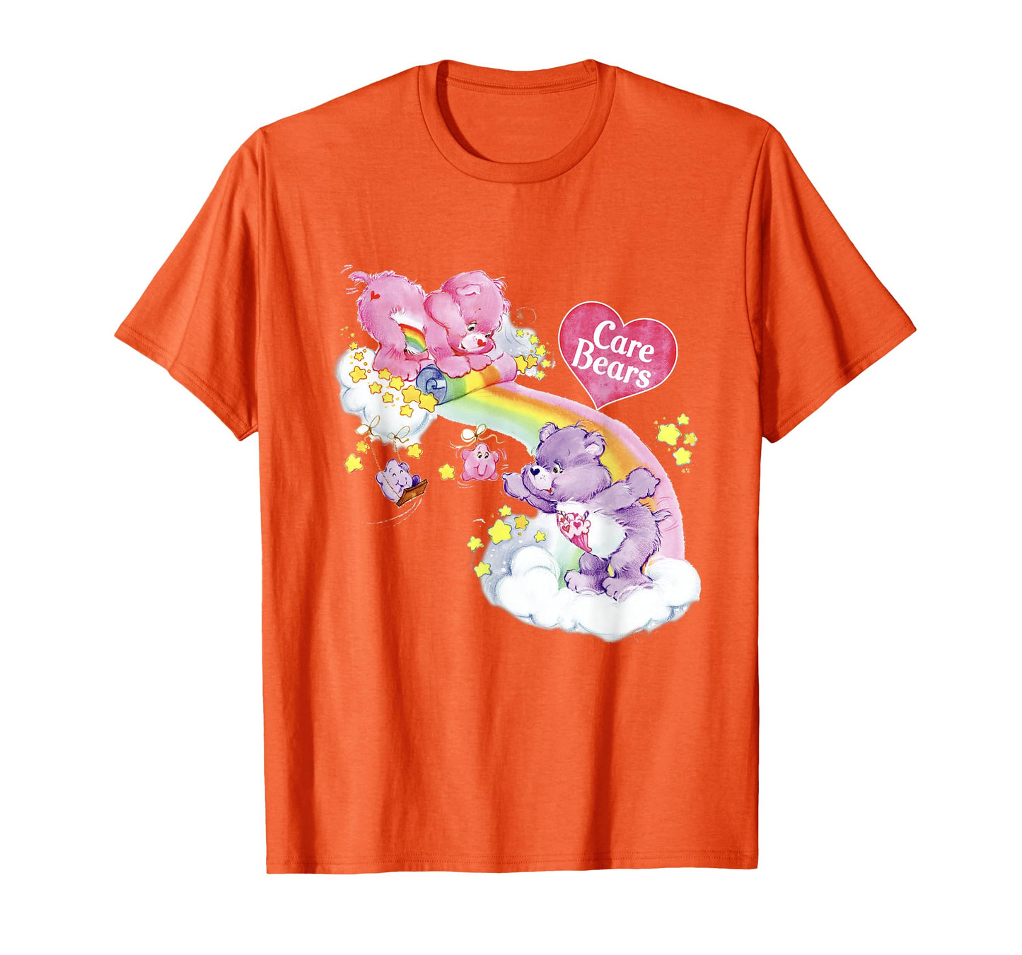 Care Bears Cheer & Share Rainbow Waterfall Logo T-Shirt