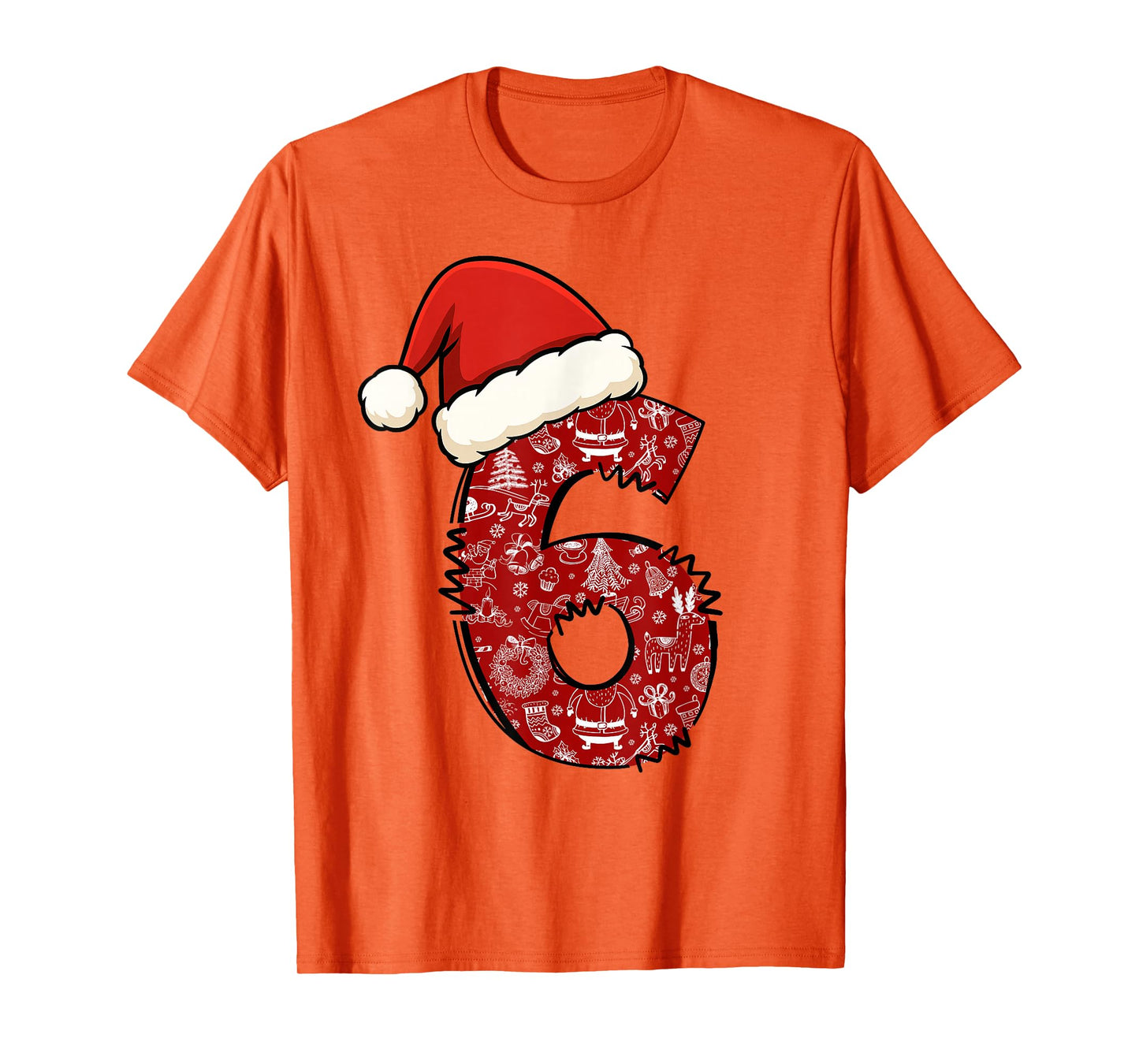 Funny 67 Six Seven Meme Santa Hat Matching Couples Christmas T-Shirt