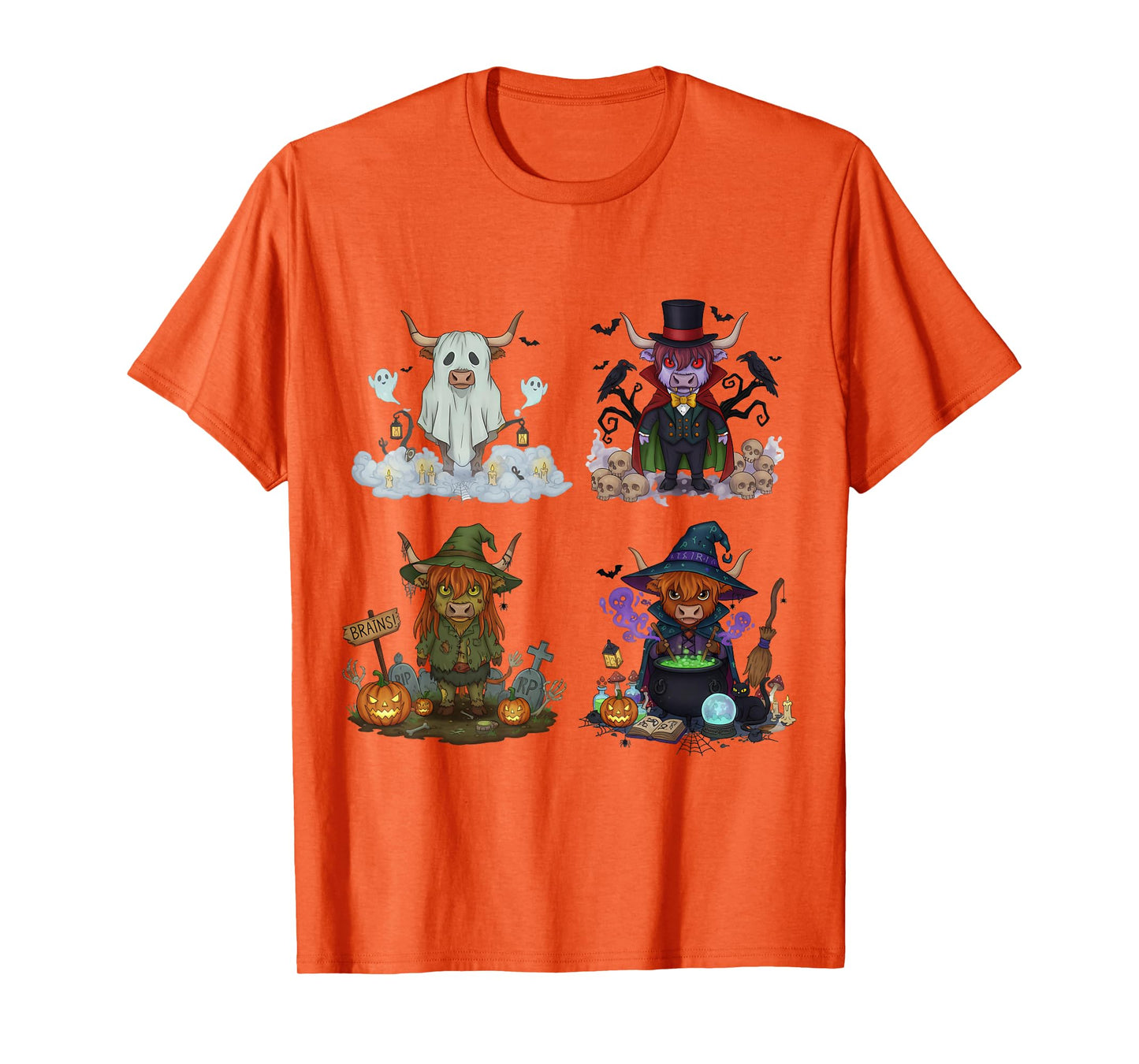 Hippo Spooky Vampire Witch Boo Zombie Cute Halloween Boys T-Shirt
