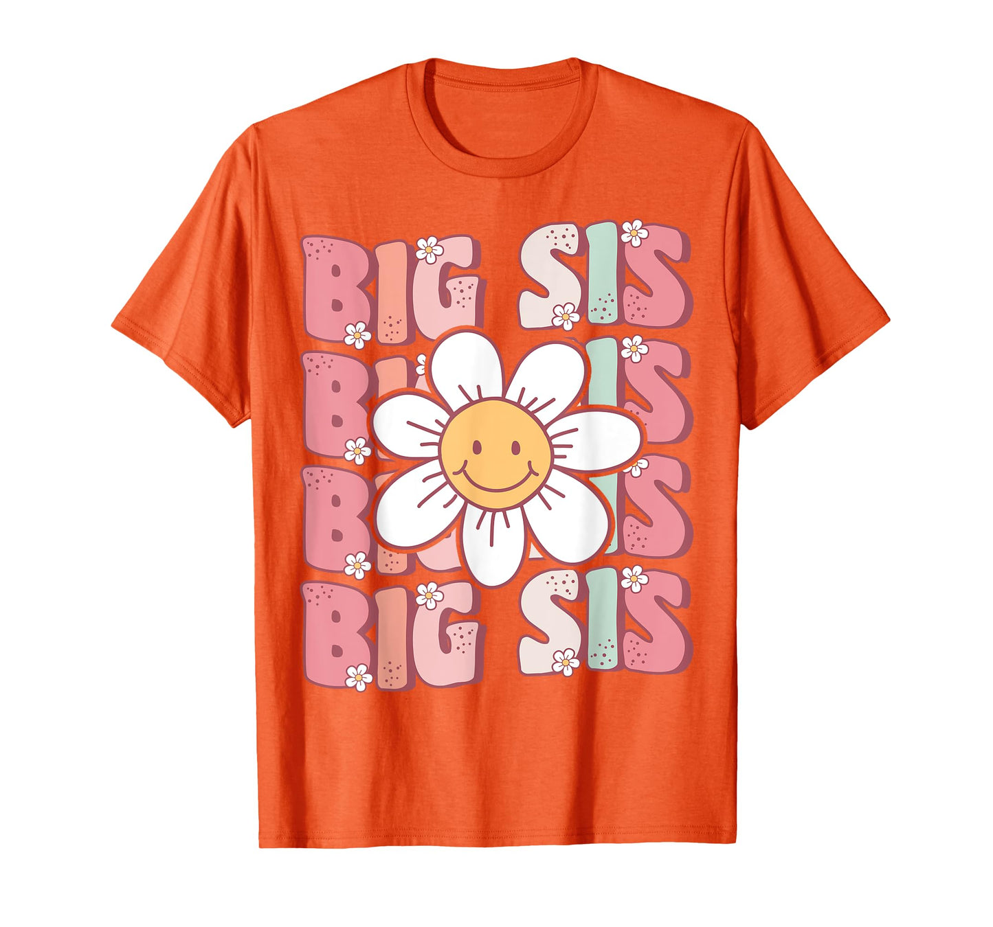 Groovy Big Sis Matching Family Birthday Party Daisy Flower T-Shirt