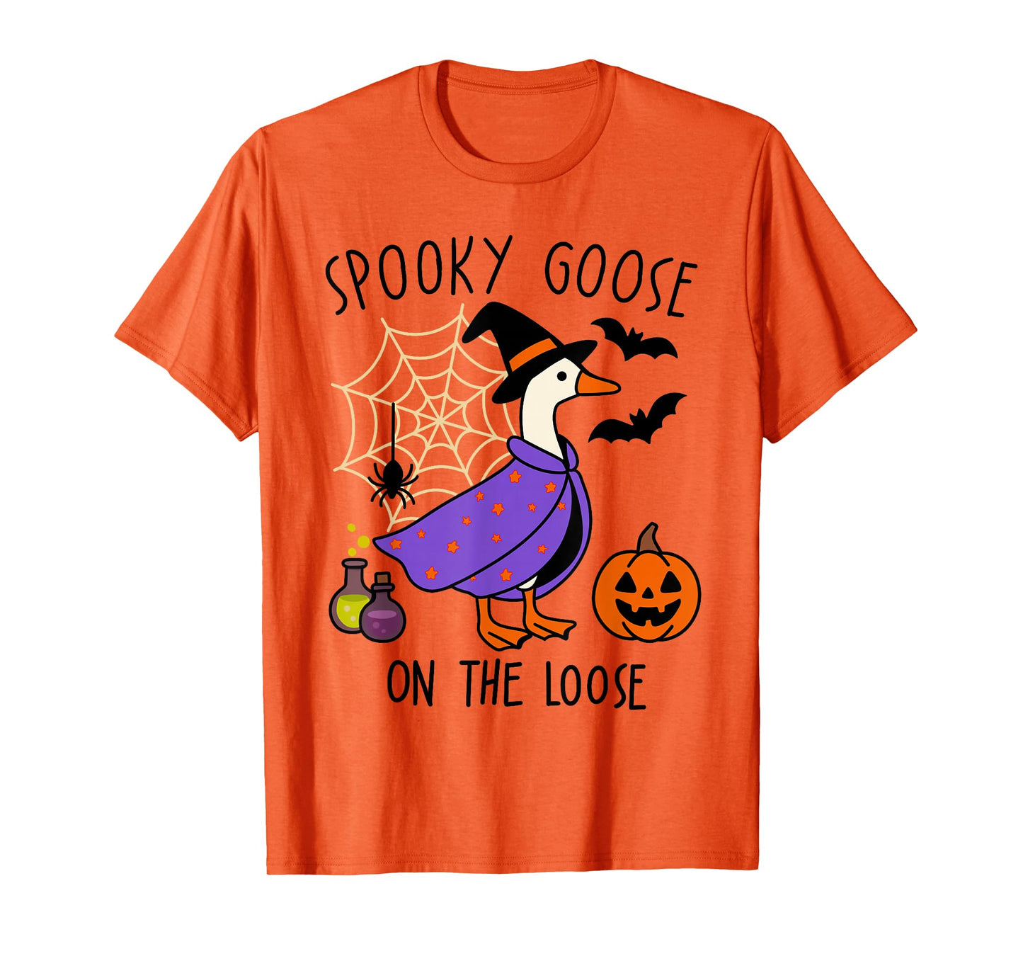 Spooky Goose On The Loose Just A Spooky Goose Halloween T-Shirt