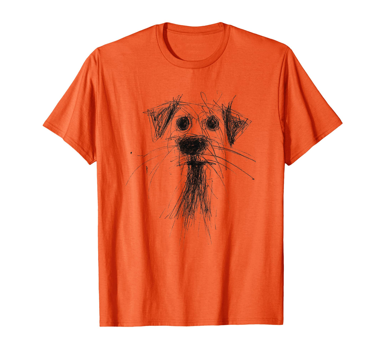 Dog Lover Abstract Scribble Art Cute Puppy Puppy T-Shirt