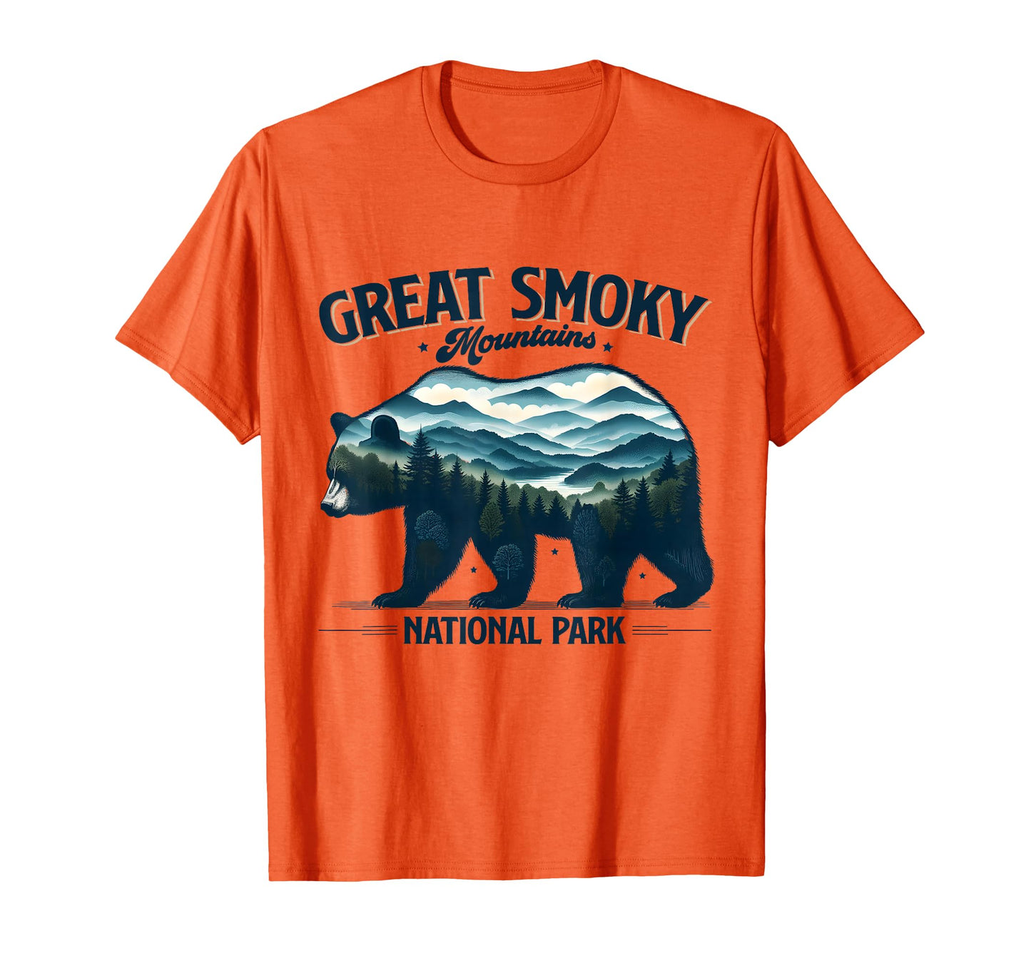 Hiking Camping Great Smoky Mountains National Park Bear T-Shirt