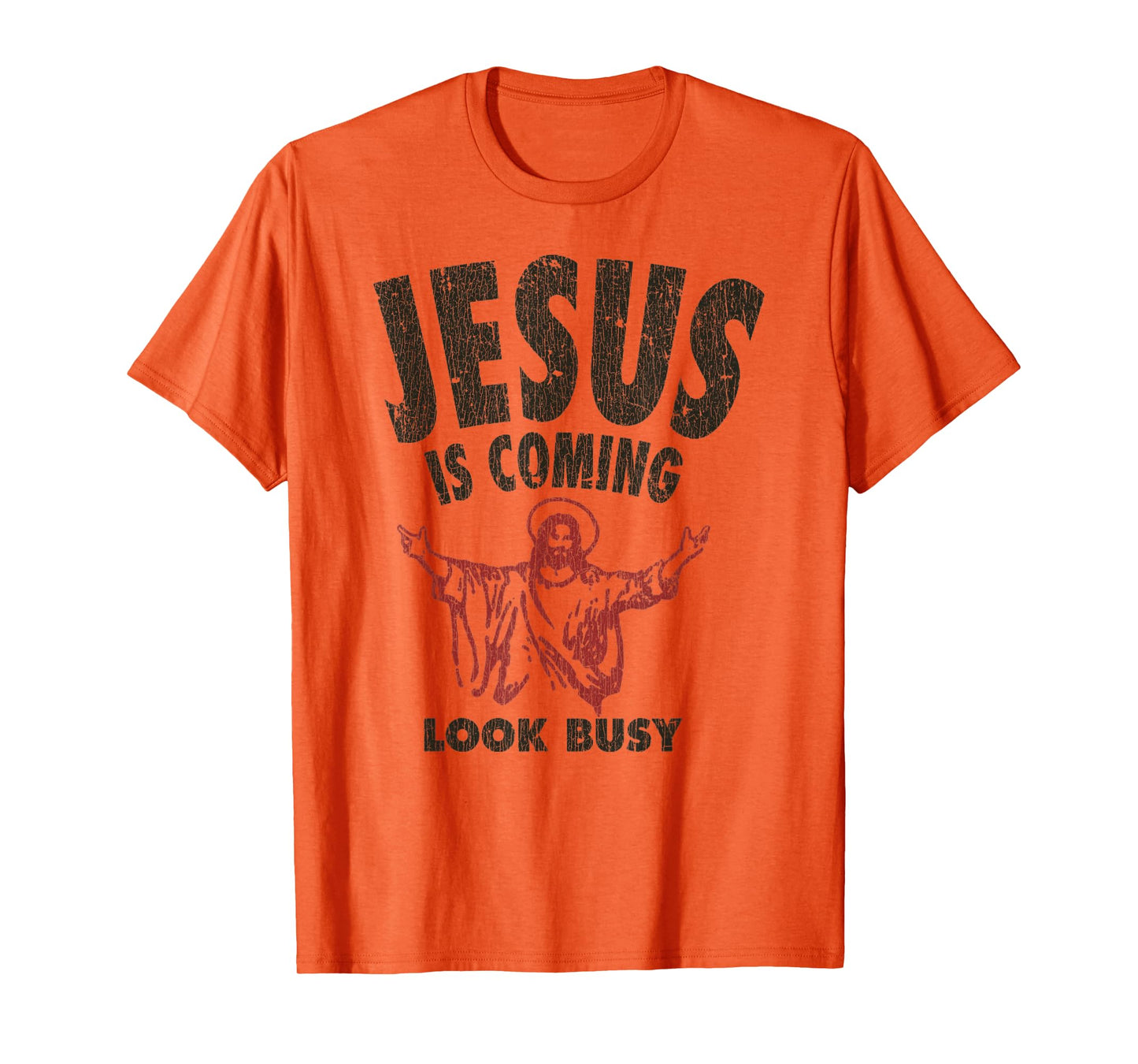 Vintage Jesus Is Coming, Look Busy 1992 T-Shirt