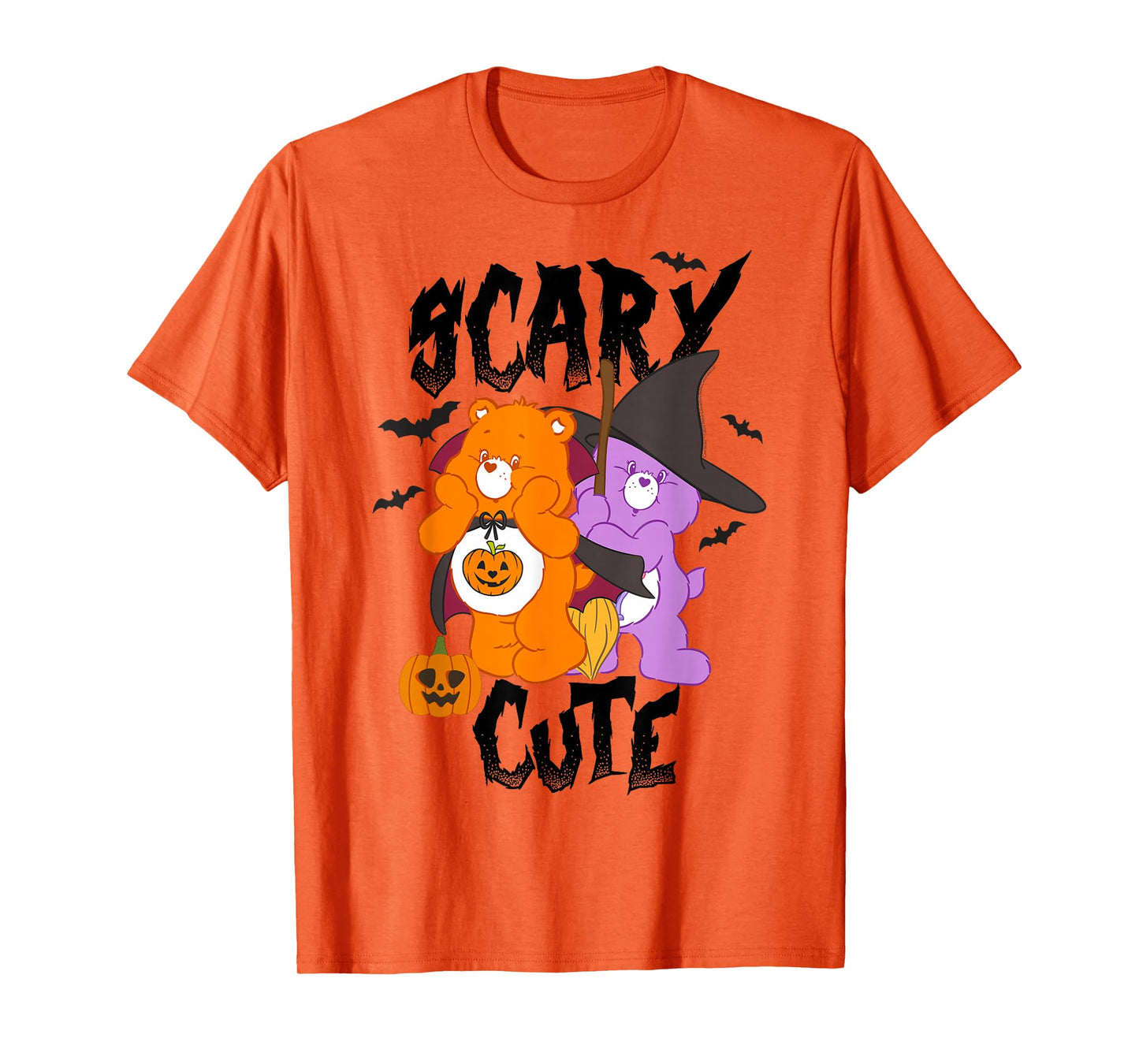 Care Bears Pumpkin And Witch Halloween Duo T-Shirt