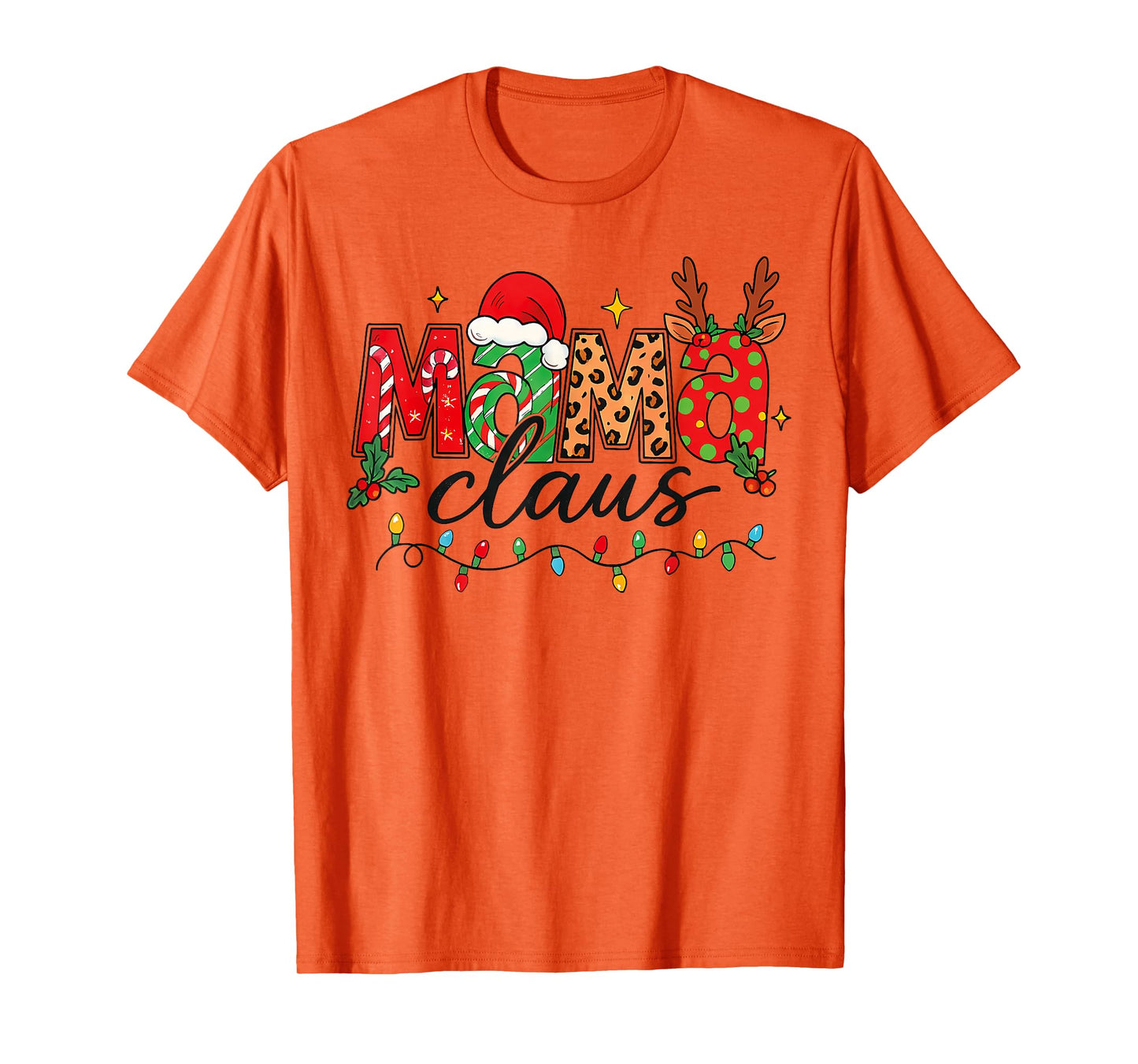 Mama Claus Christmas Pajama Santa Claus Family Matching T-Shirt