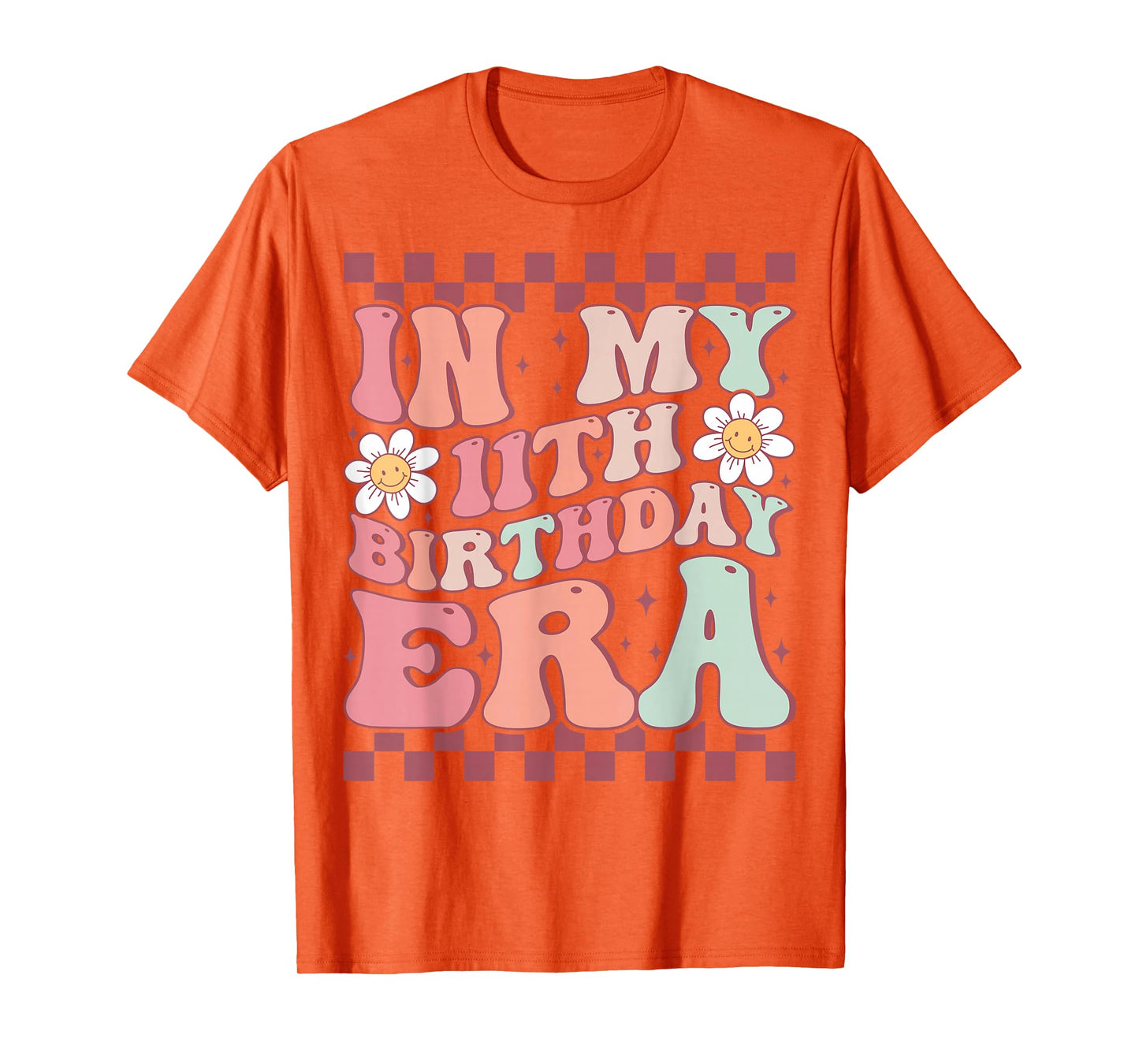 In My 11th Birthday Era Cute Groovy 11th Birthday Party T-Shirt