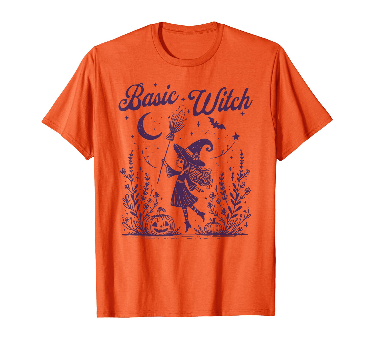 Cute Halloween Witch Spooky Season Basic Witch T-Shirt