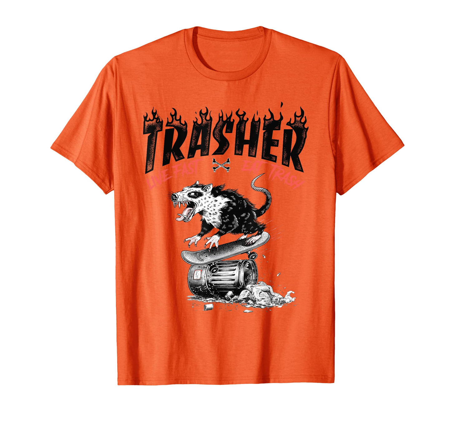 Vintage Rad Opossum Trasher Skater Tee - Funny Skateboad T-Shirt