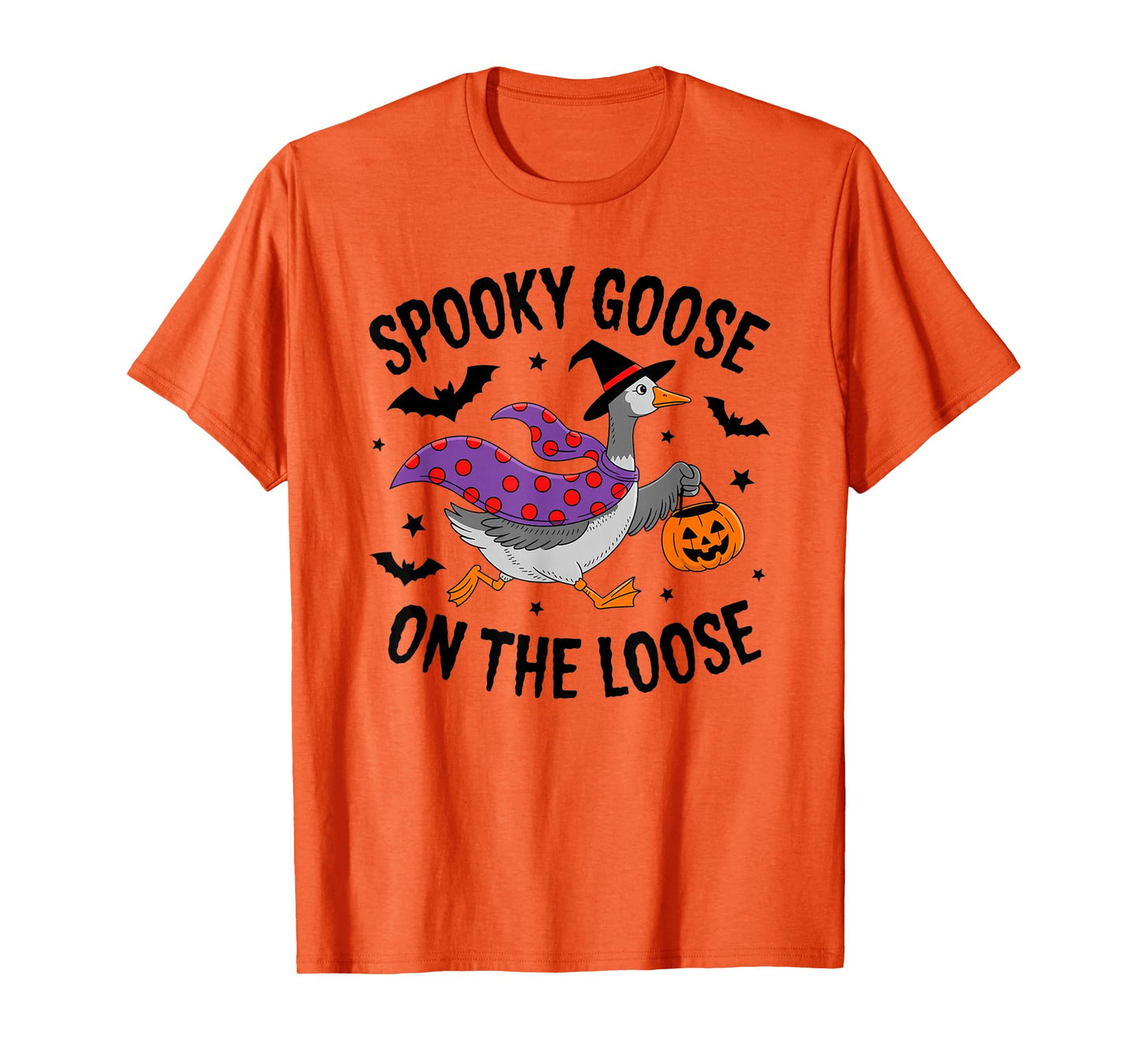 Spooky Goose on The Loose Halloween Costume Fun T-Shirt