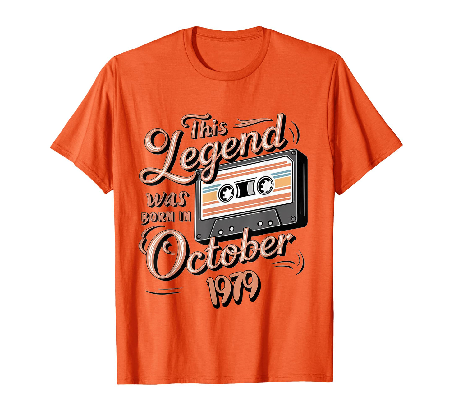 This Legend Was Born In October 1979 Awesome Man Birthday T-Shirt