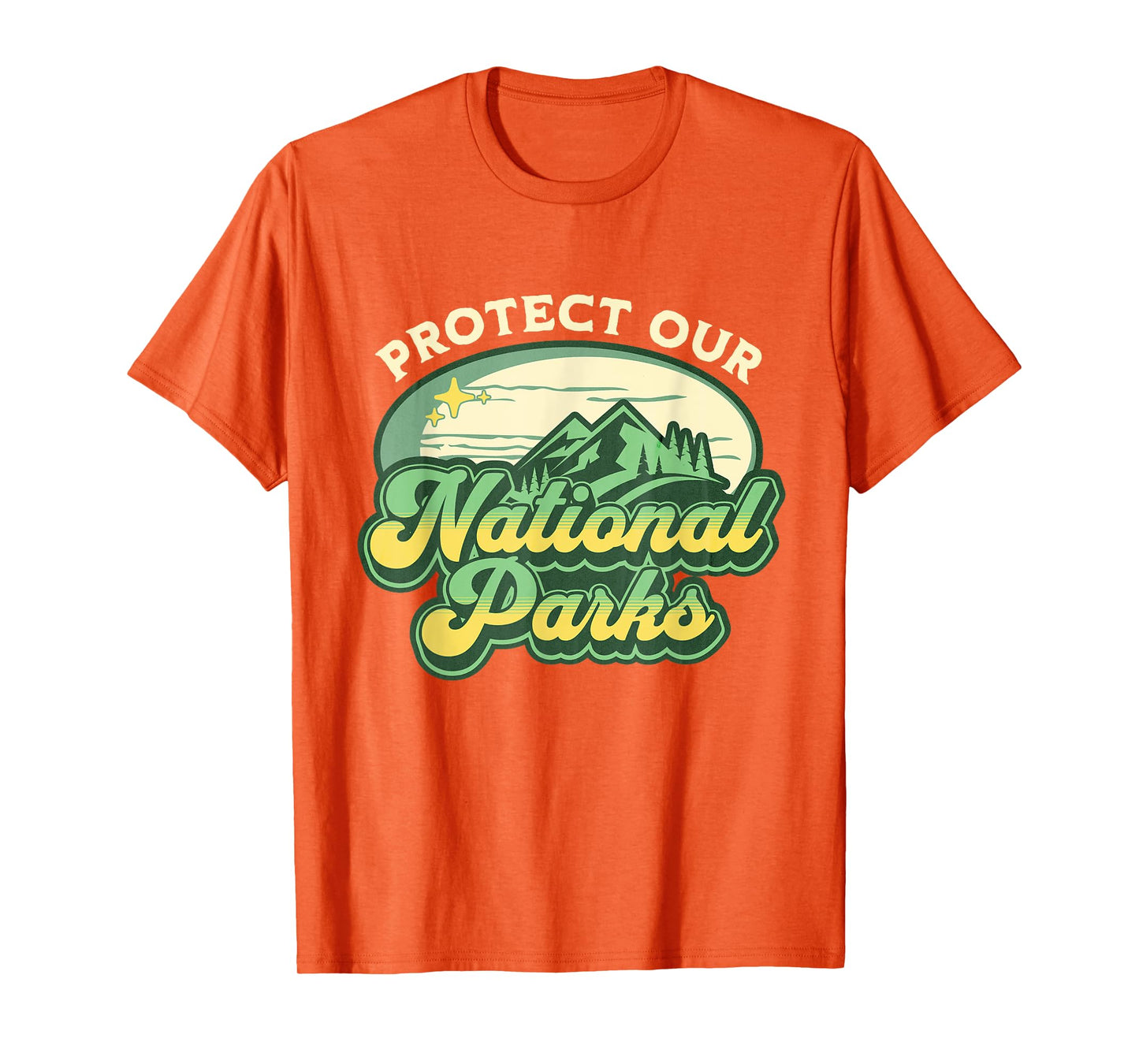 Protect Our National Parks - US Resist Nature Green Retro T-Shirt