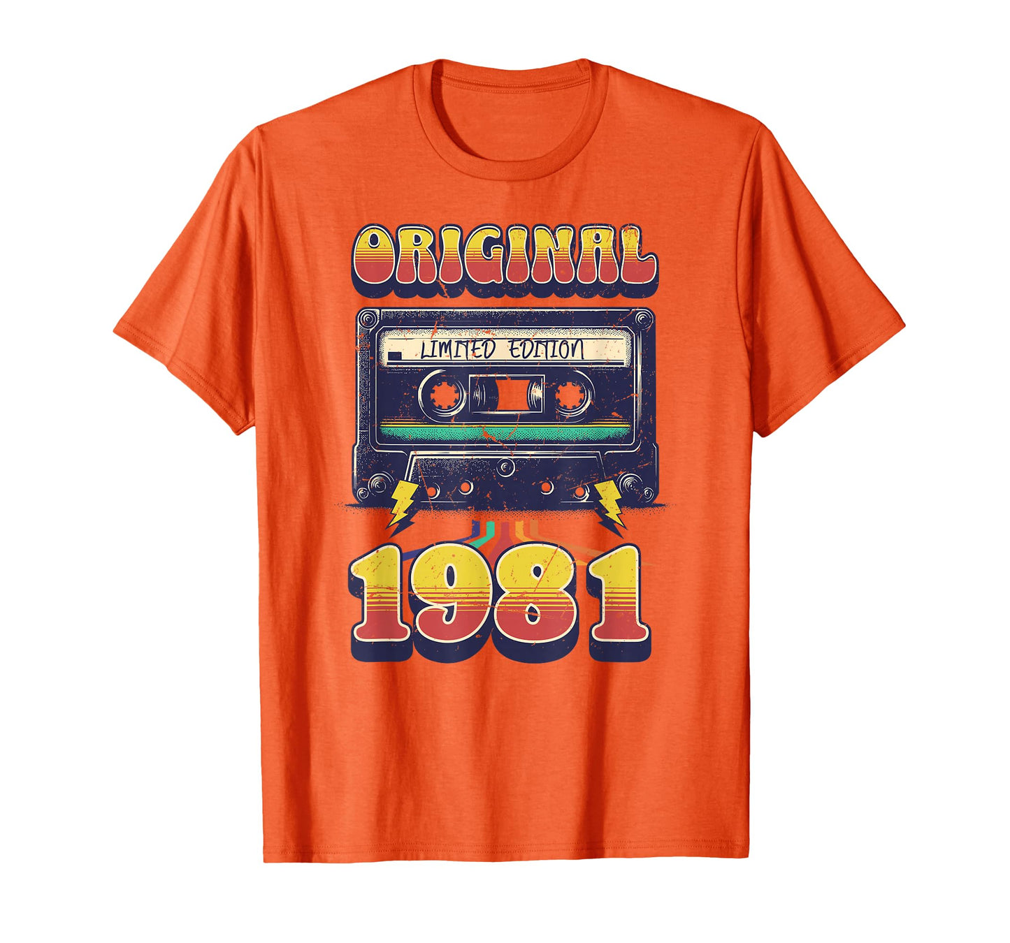 44th Birthday Retro Vintage 1981 Men Women T-Shirt
