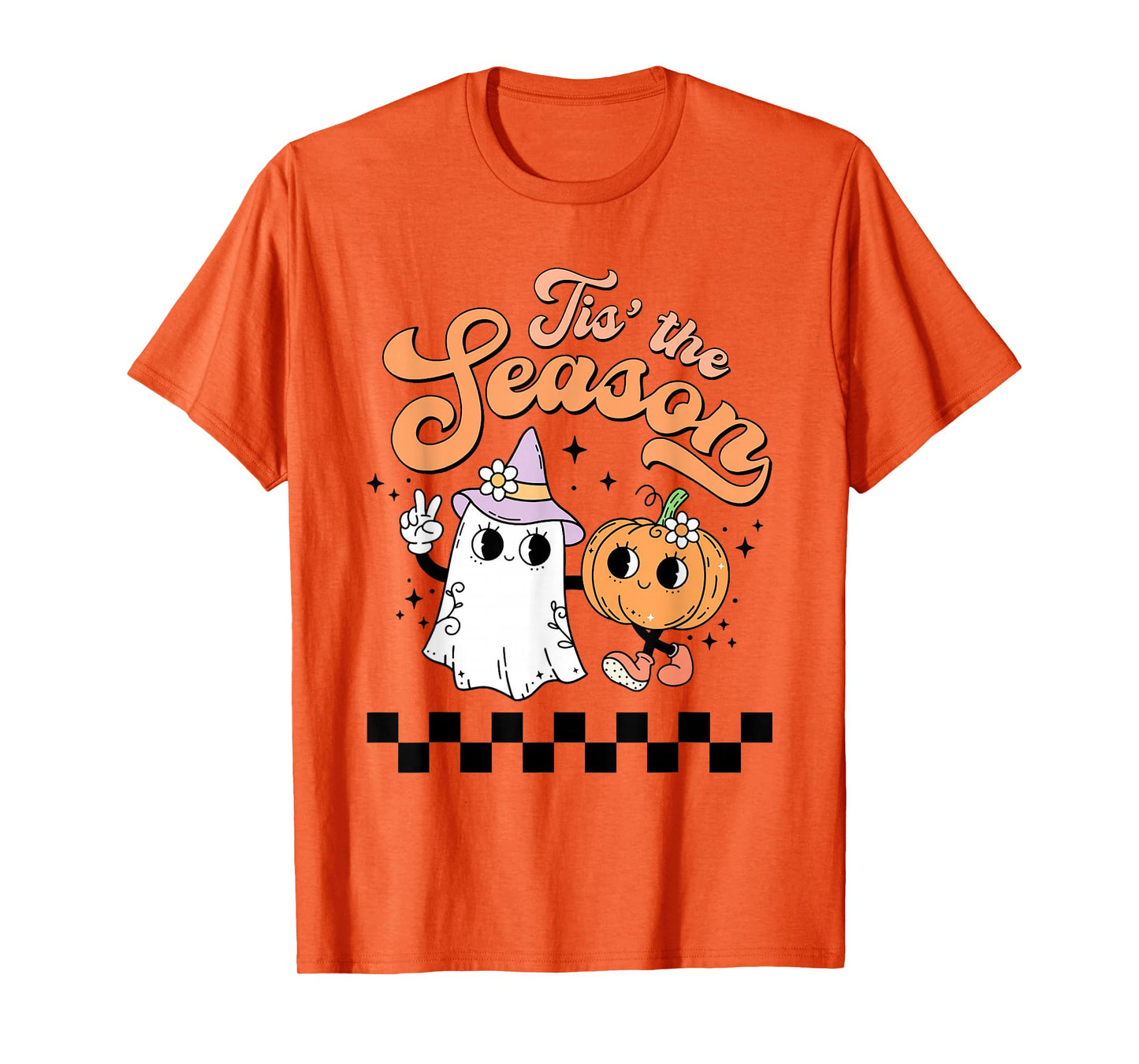 Tis The Season Ghost Pumpkin Halloween T-Shirt