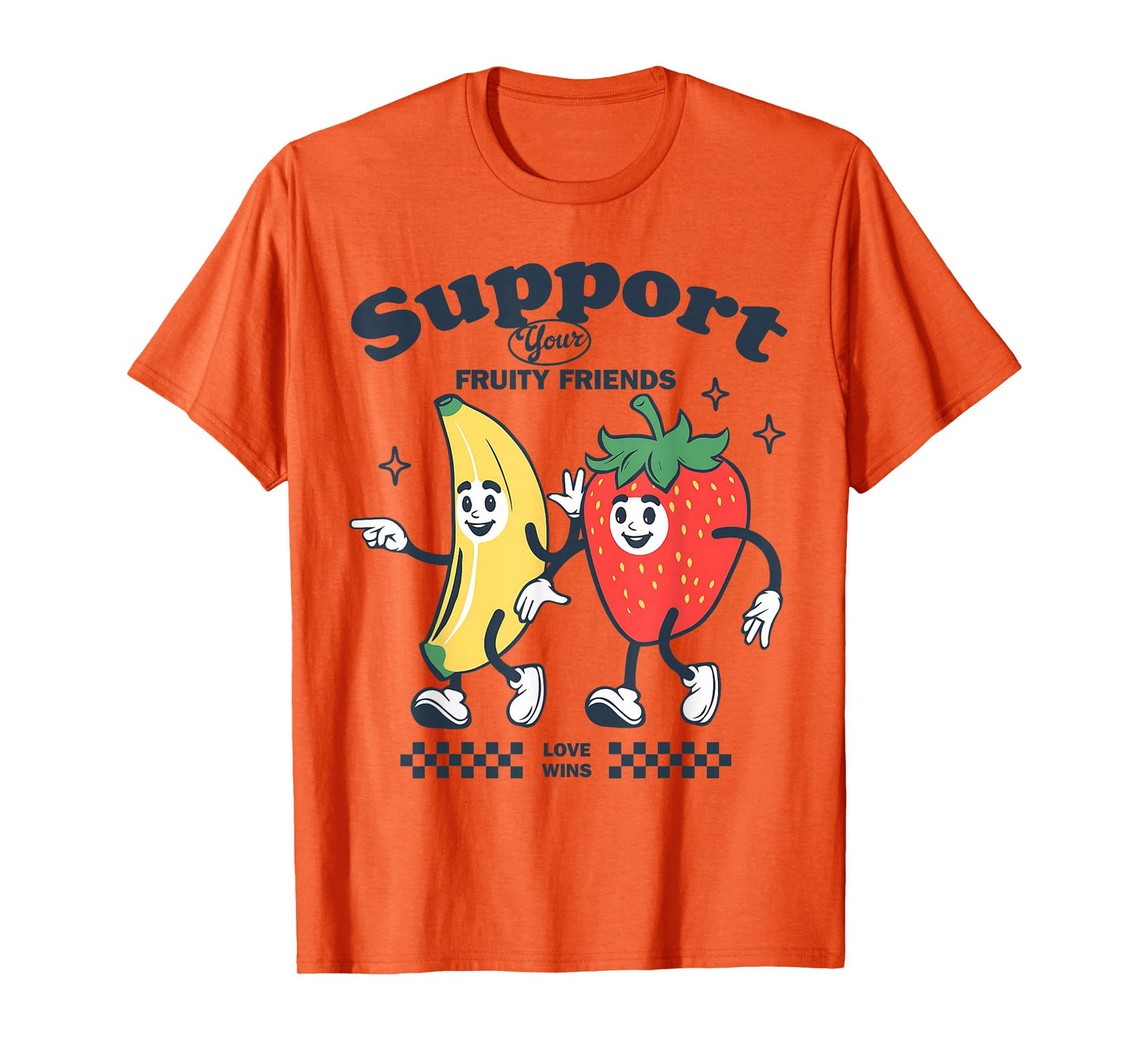 Funny Pride Support Your Fruity Friend LGBTG Gay Lesbian T-Shirt