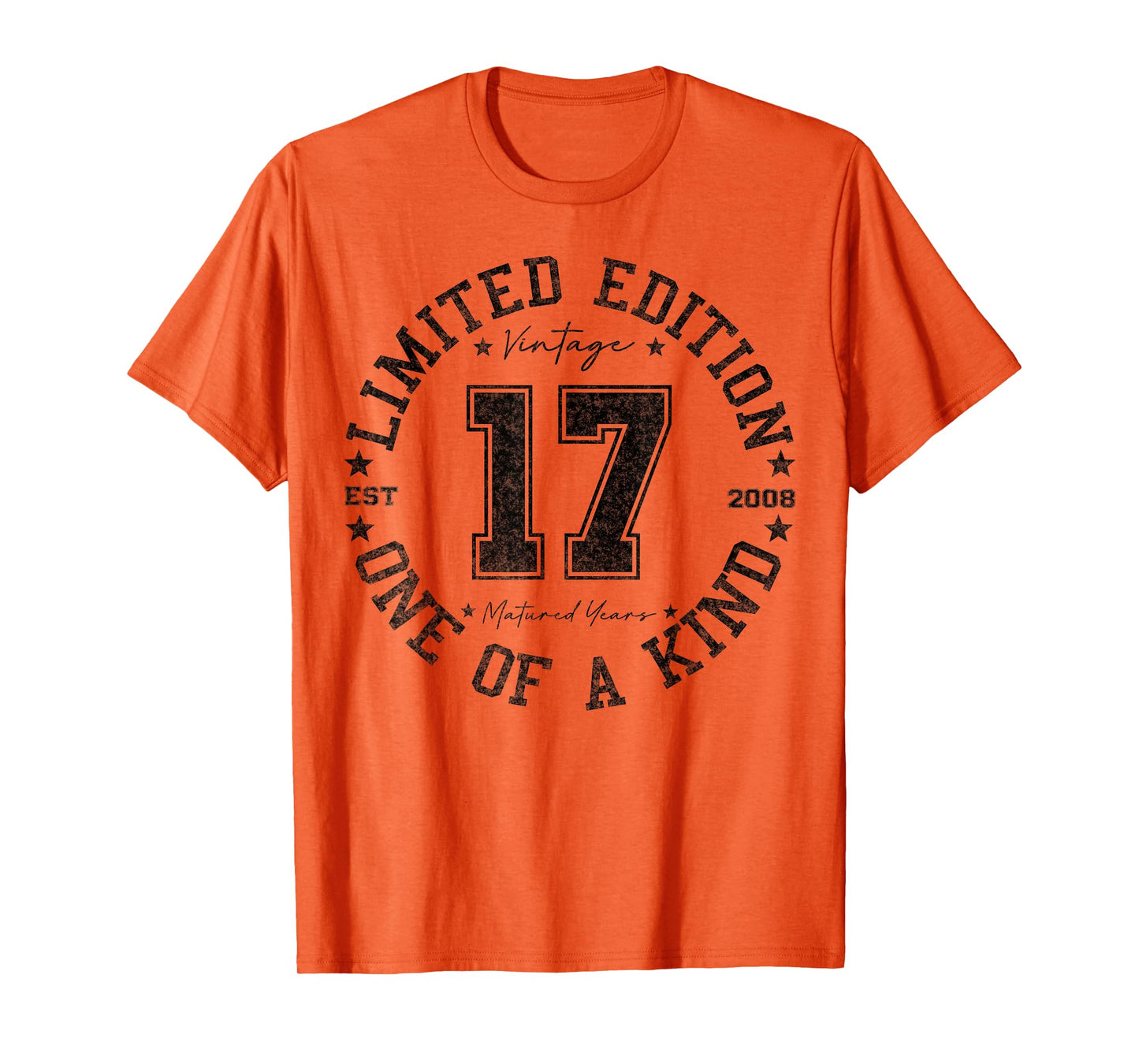 17 Year Old Gifts Vintage 2008 Limited Edition 17th Birthday T-Shirt