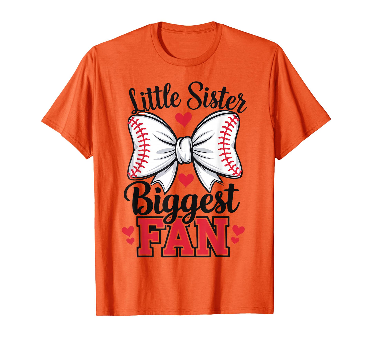 Girl Little Sister Biggest Fans Baseball Game Day Toddler T-Shirt